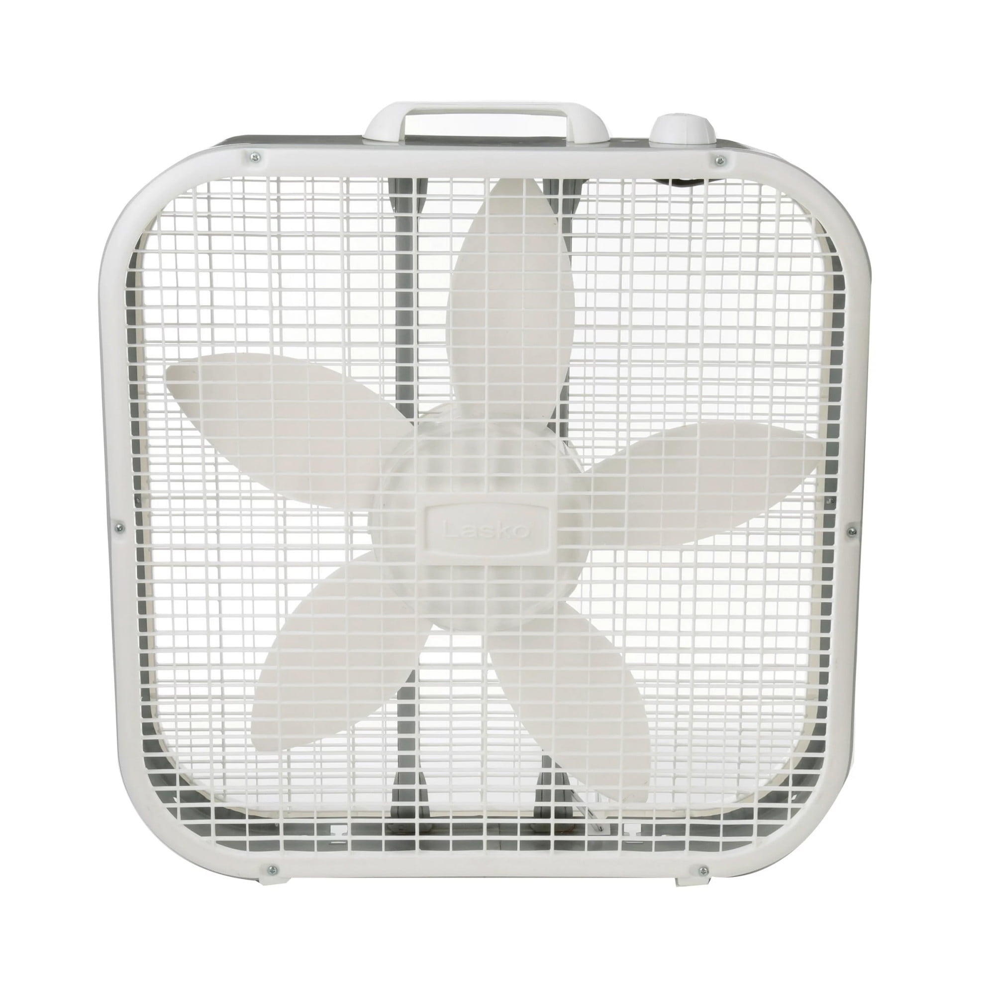 (3 pack) Lasko 20" Classic Box Fan with Weather-Resistant Motor, 3 Speeds, 22.5" H, White, B20200, New - Image 4