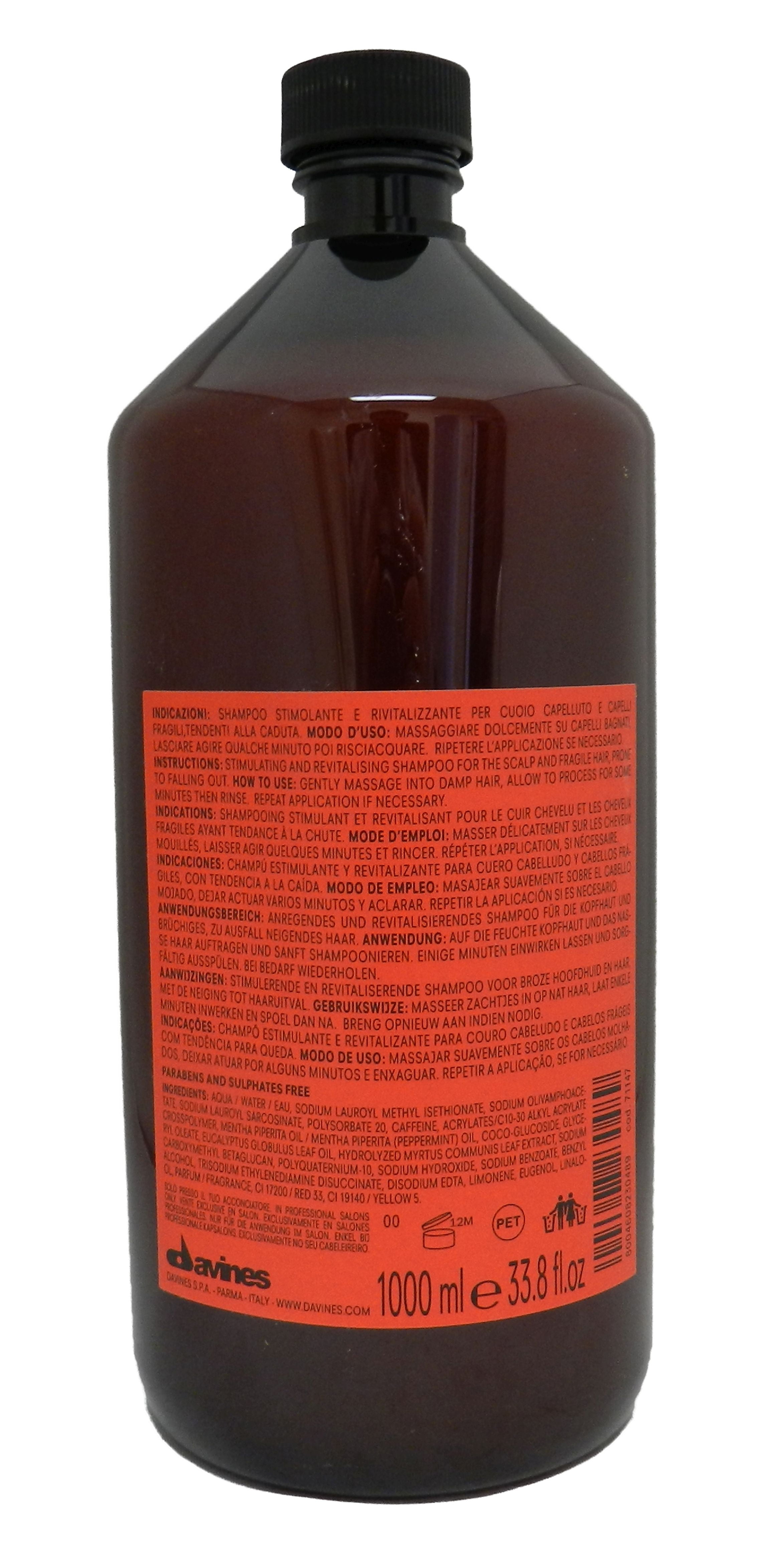Naturaltech Energizing Shampoo, By Davines - 33.8 Oz Shampoo - Image 2