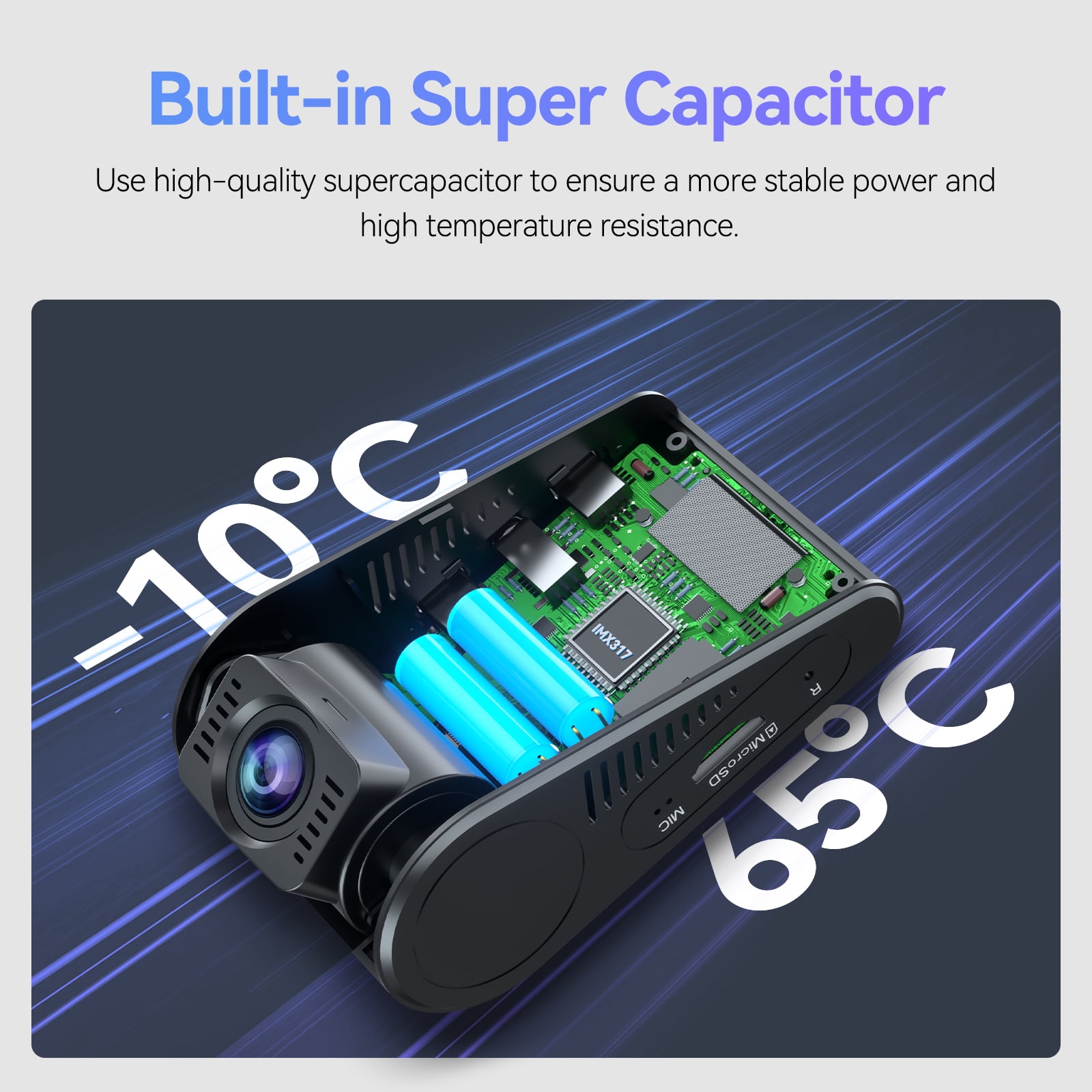 VIOFO 4K Dual Dash Cam 3840 x 2160P Ultra HD 4K WiFi Dash Camera, GPS, Buffered Parking Mode, Motion Detection, A129 Pro Duo - Image 5