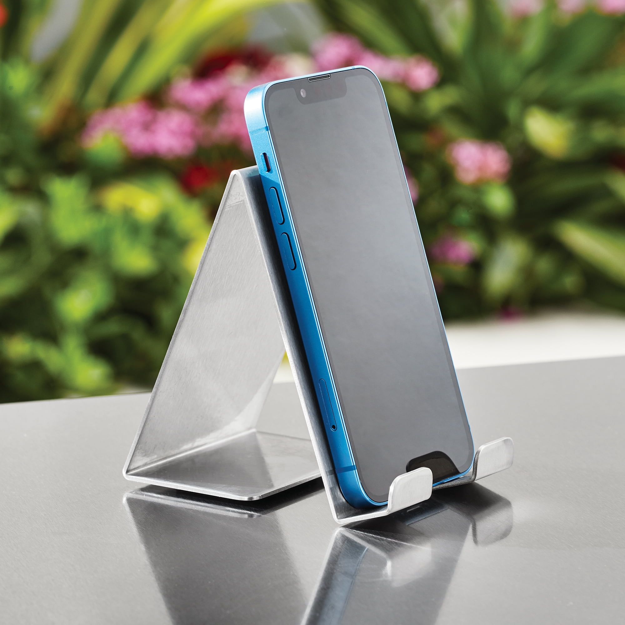 Expert Grill Outdoor BBQ Prep Cart with Wheels, Stainless Steel Top & Storage Shelves - Image 2