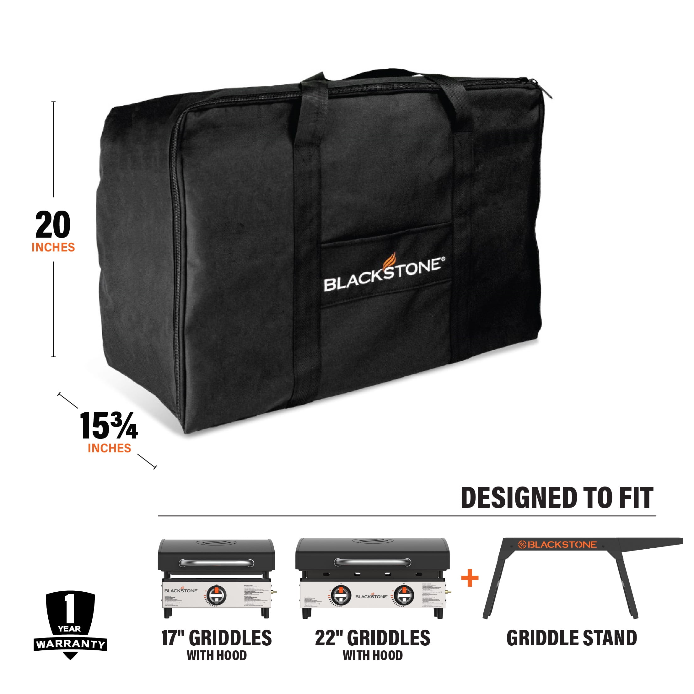 Blackstone Carry Bag for 17" or 22" Griddle, Hood & Stand - Image 2