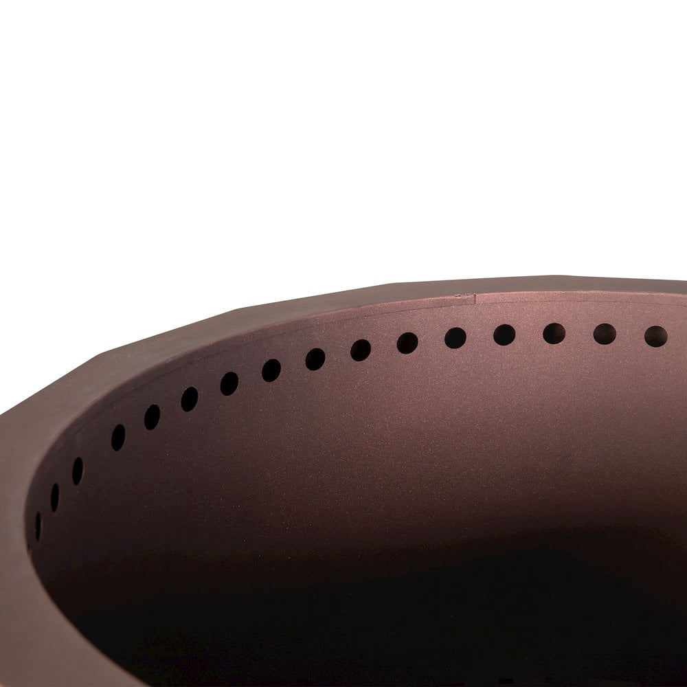 Flash Furniture Titus Commercial Grade 27 inch Smokeless Outdoor Firepit, Natural Wood Burning Portable Fire Pit With Waterproof Cover, Bronze - Image 7