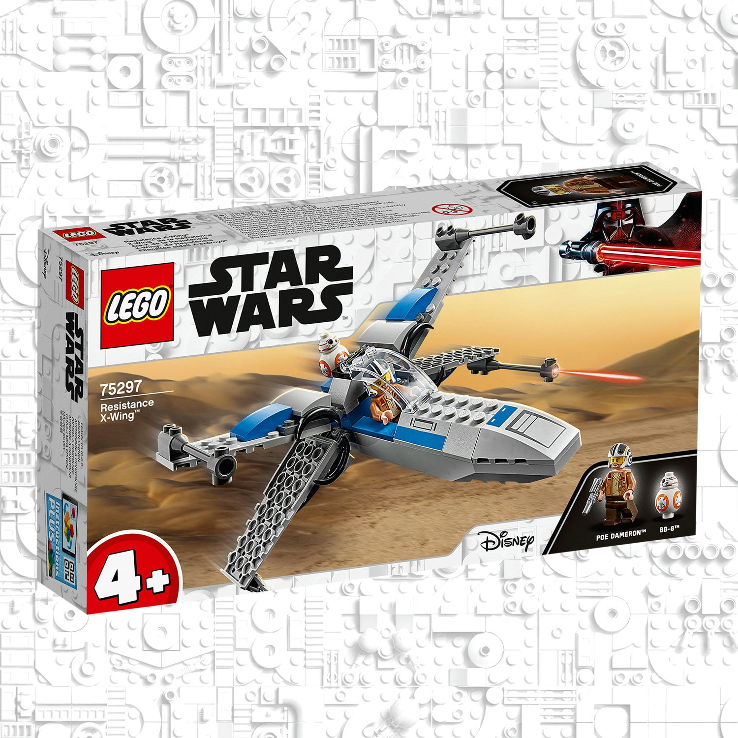 LEGO Star Wars Resistance X-Wing 75297 Poe Dameron Starfighter Building Toy (60 Pieces) - Image 7