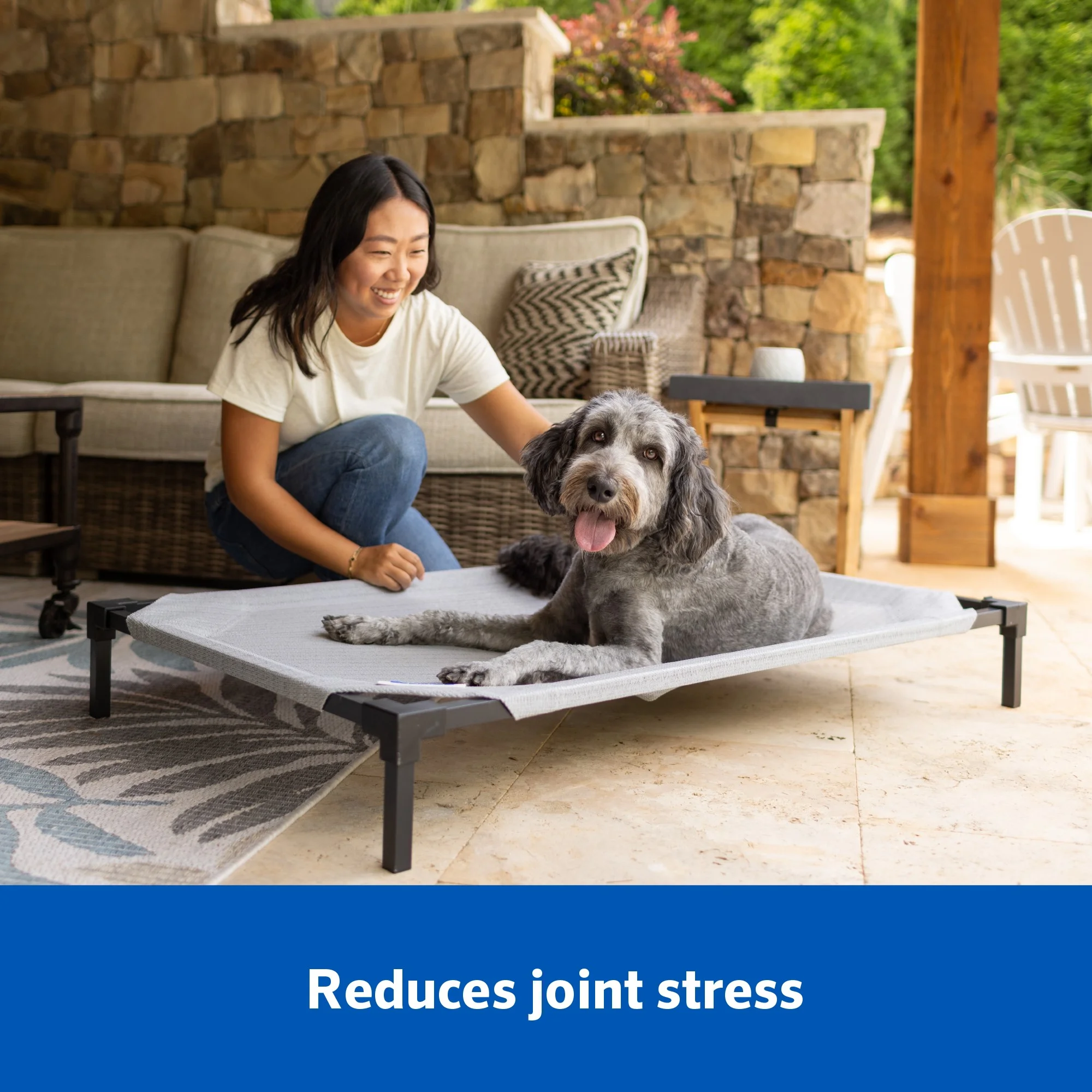 (2 pack) Coolaroo Cooling Elevated Dog Bed PRO with Heatshield, Fits in 48in Crate, Easy Assembly, Everglade Green - Image 5