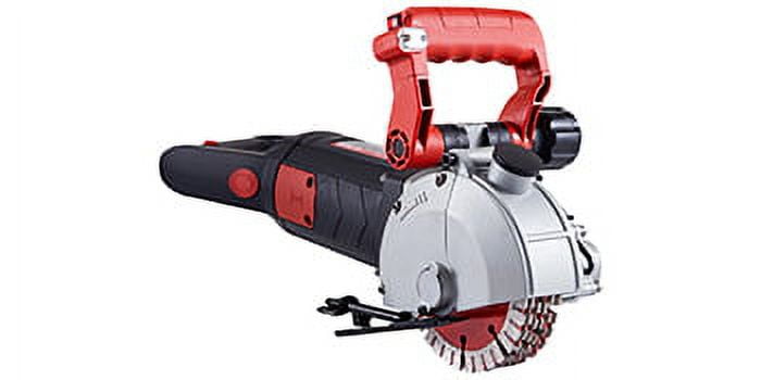 VEVOR 5800W Wall Chaser 38mm/1.5" Cutting Width,Wall Groove Cutting Machine 52mm/2" Cutting Depth,Wall Slotting Machine With 8 Saw Blades 6.3" Diameter 5000r/Min,One-time Forming Dustless - Image 4