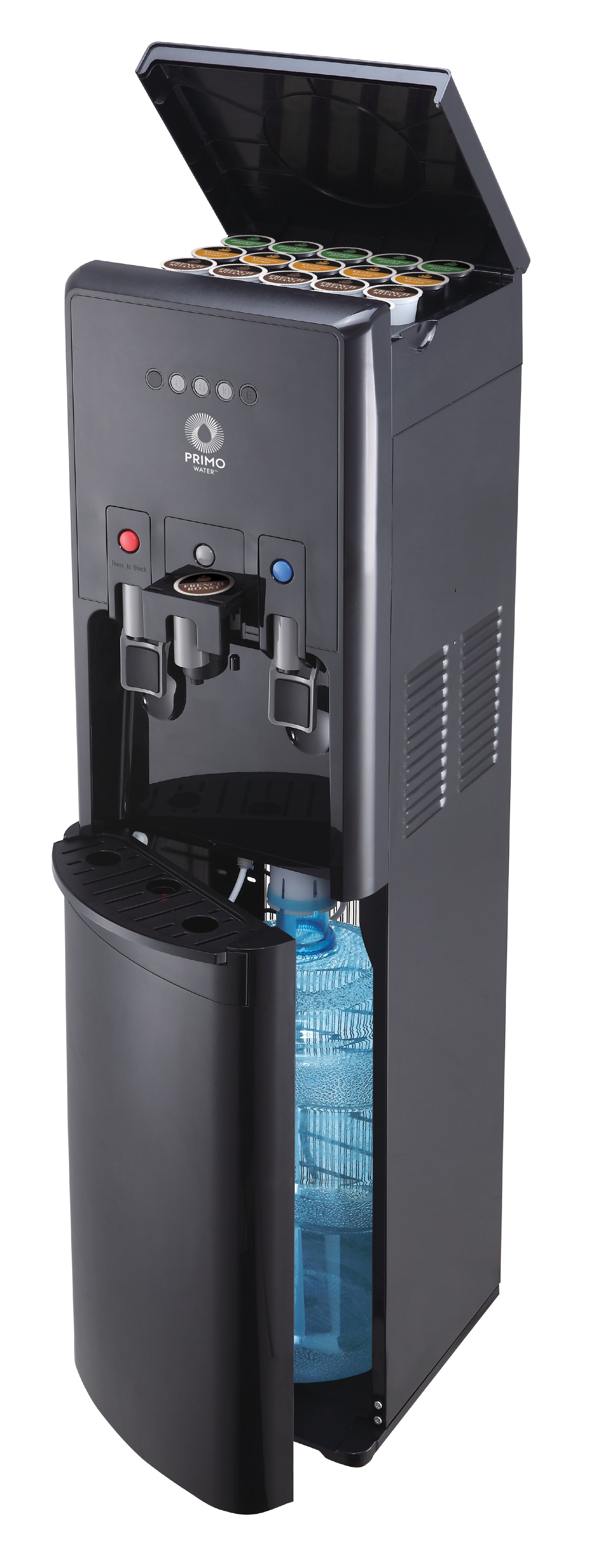 Primo Water® Bottom Loading Pro 2 Temp Water Dispenser with Single-Serve Coffee Maker, Black - Image 12