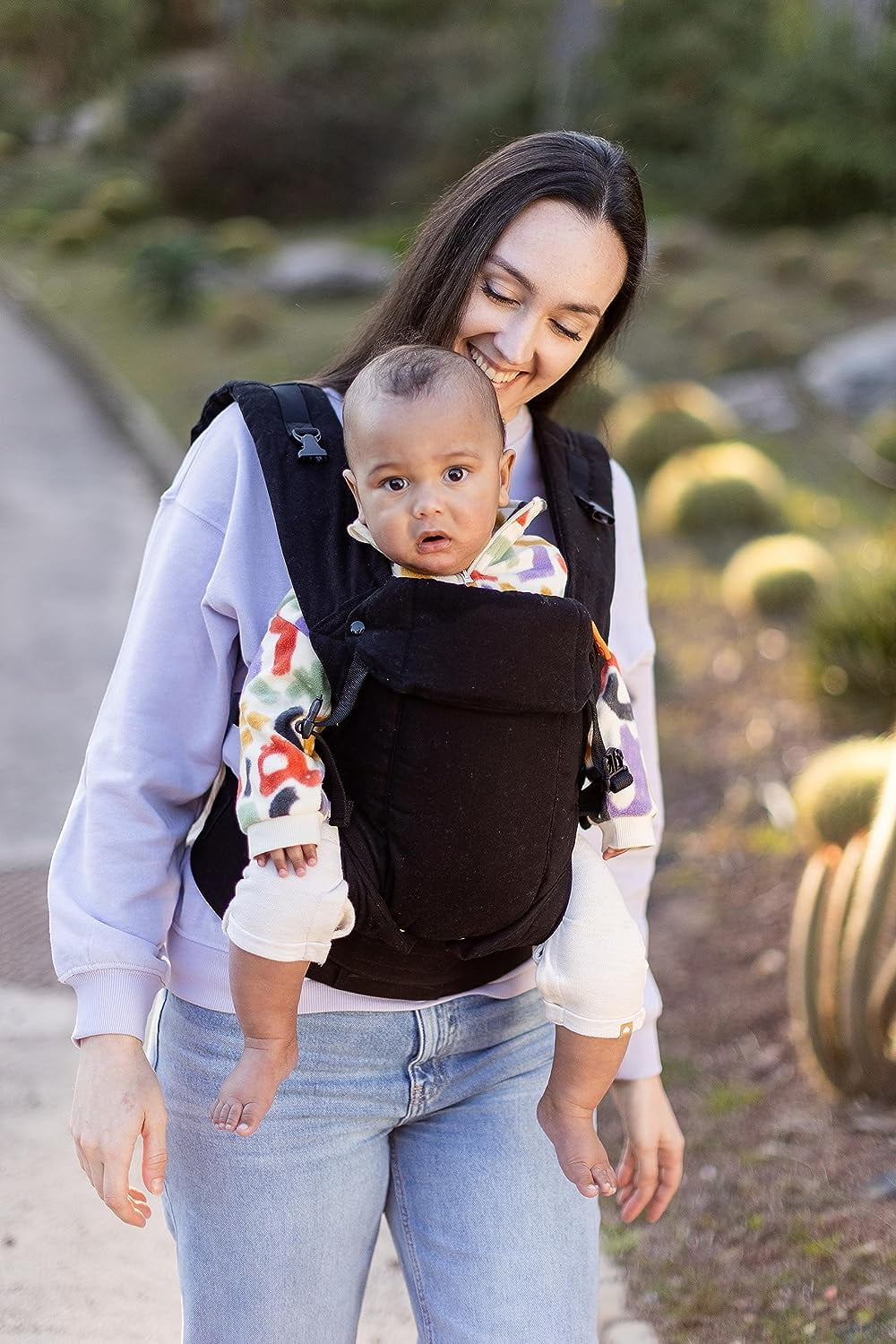 Beco Gemini Baby Carrier Newborn to Toddler - Front, Back and Hip Seat Carrier, Baby Carrier Backpack & Baby Front Carrier with Adjustable Seat, Ergonomic Baby Holder Carrier bs (Metro Black) - Image 3