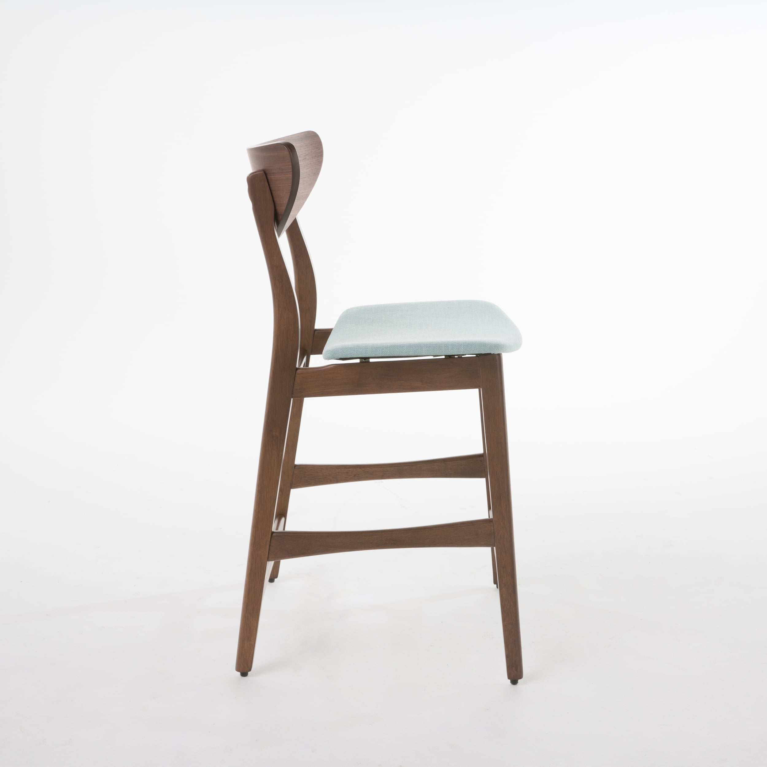 Noble House Gillian Indoor Fabric Upholstered Counter Stool, Set of 2, Mint - Image 5