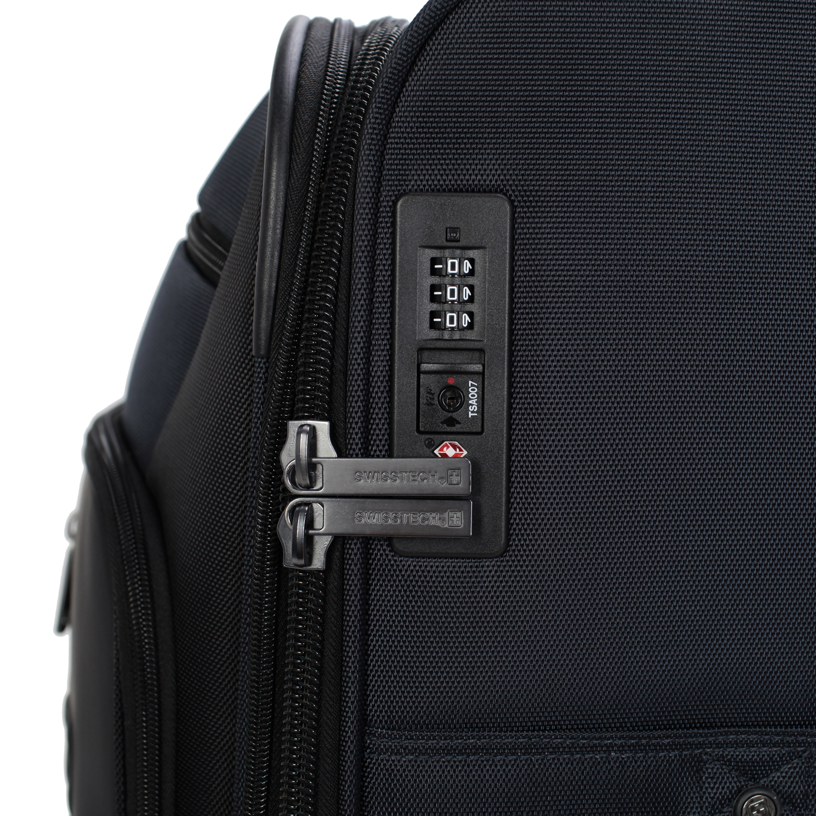SwissTech Urban Trek 28" Check Soft Side Luggage, Navy ( Exclusive) - Image 5
