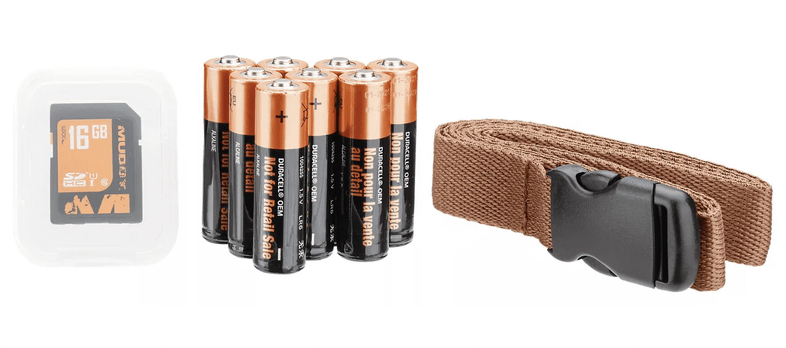 Muddy Pro Cam 24 Combo - 24 MP & 720 Video at 30FPS 0.5 Sec Trigger Speed 80Ft Detection IR Range Durable Hunting Outdoor Scouting Trail Camera, 8 AA Batteries & 16GB SD Card Included - Image 2