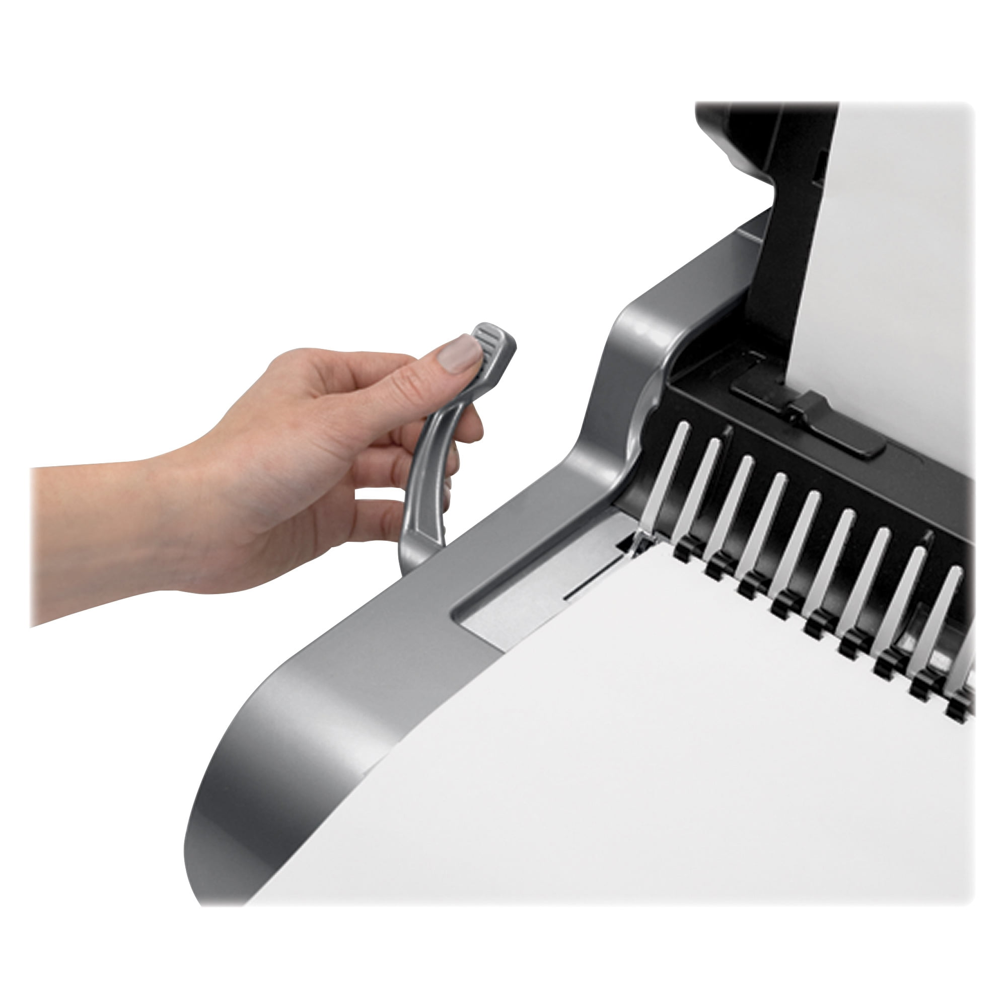 Fellowes Quasar Electric Comb Binding Machine 25 Sheets Punched, Grey - Image 10