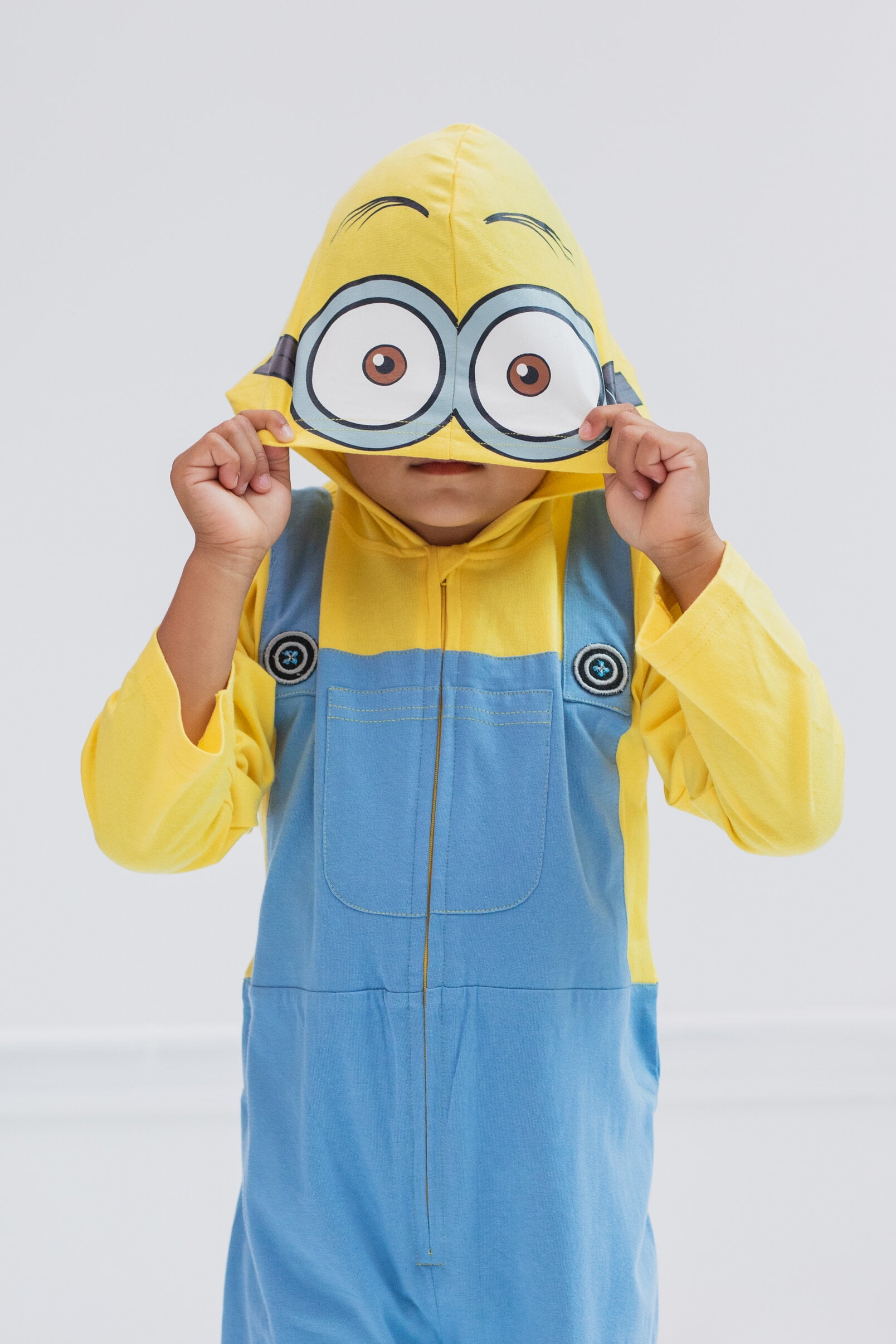 Despicable Me Minions Toddler Boys Zip Up Costume Coverall Toddler to Big Kid - Image 2