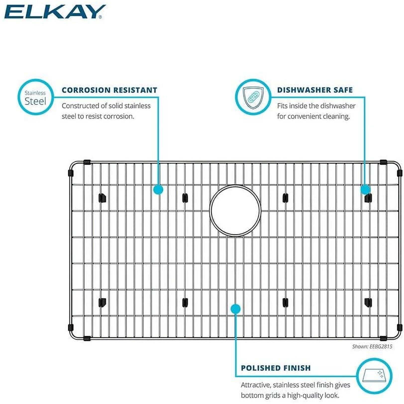 Elkay GOBG2118SS Dayton 18-1/4 in. x 16-1/16 in. x 1 in. Bottom Grid (Stainless Steel) - Image 5