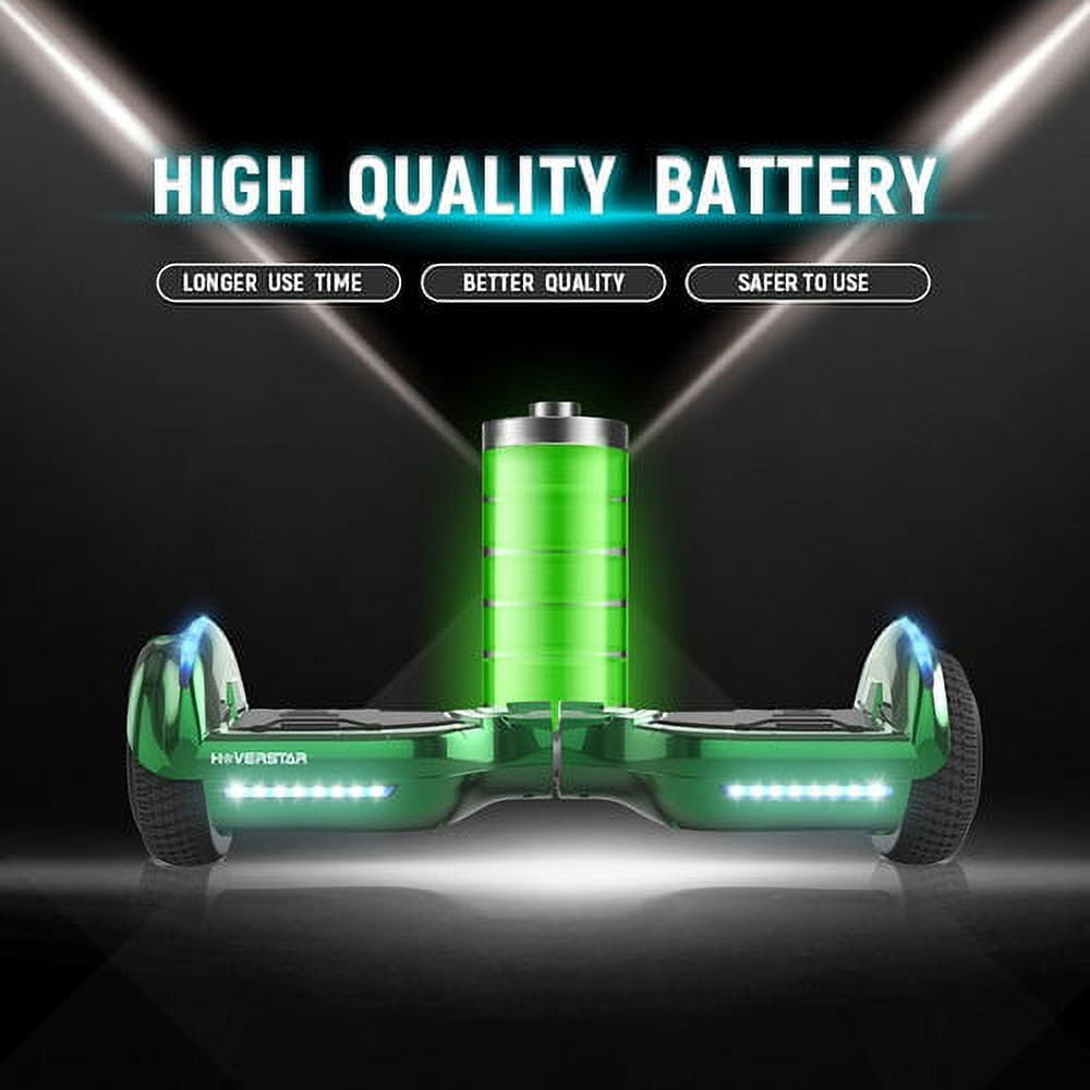Newest Bluetooth Hoverboard, Chrome Color Hover Board Led Wheels Self Balancing Scooter with Built-in Speaker for Kids, Teenager - Image 4
