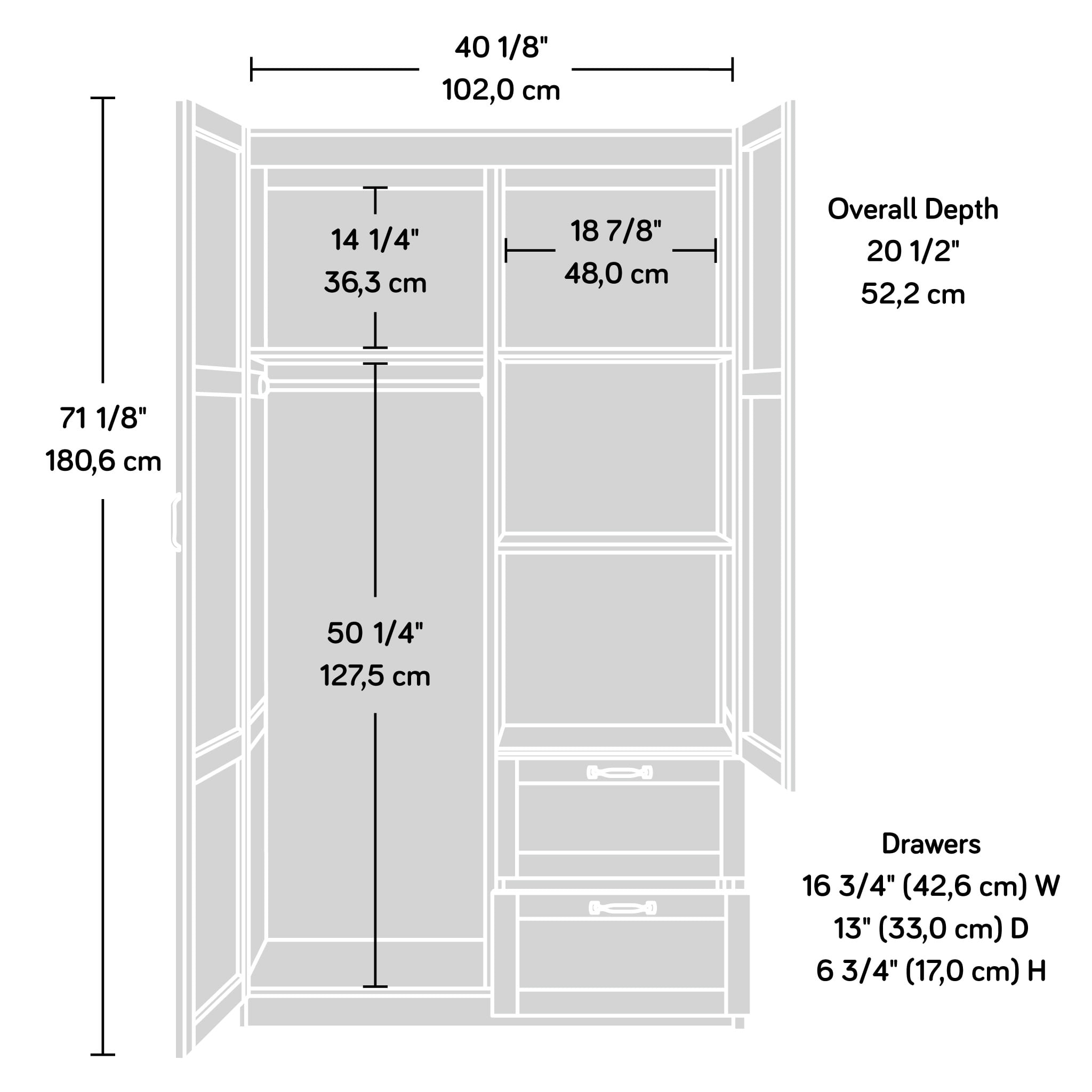 Sauder Select Storage Cabinet, Cinnamon Cherry Finish - Image 7
