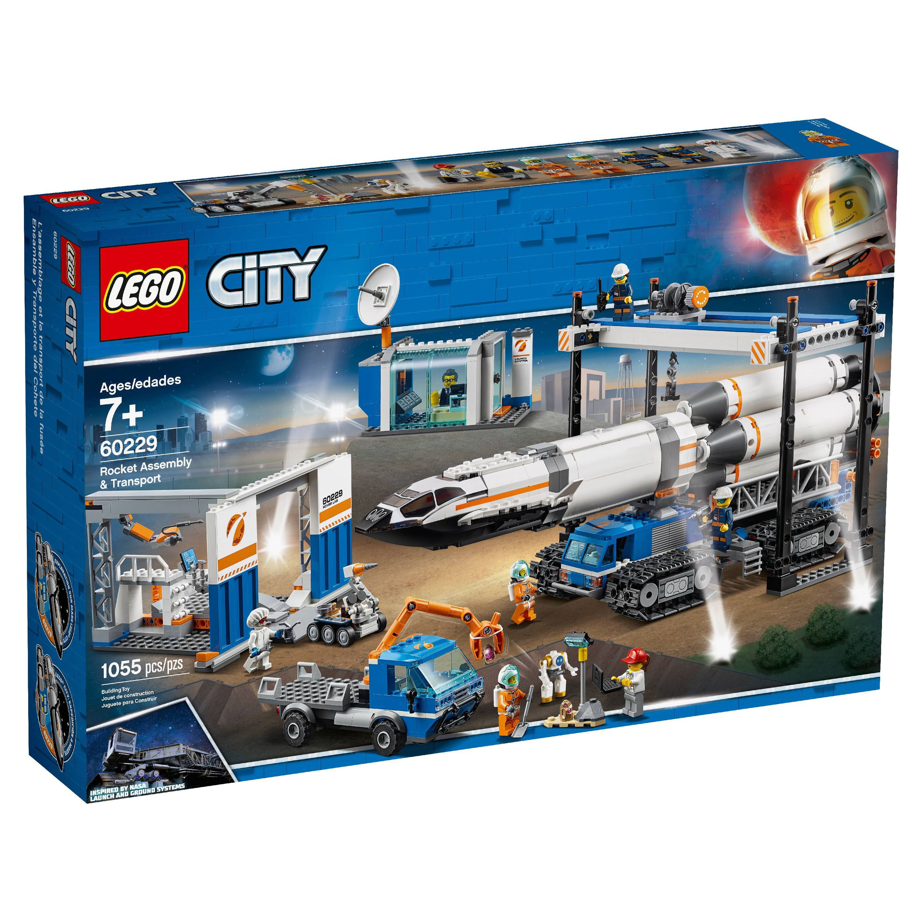 LEGO City Space Rocket Assembly & Transport 60229 Toy Set (1055 Pieces) - Image 3