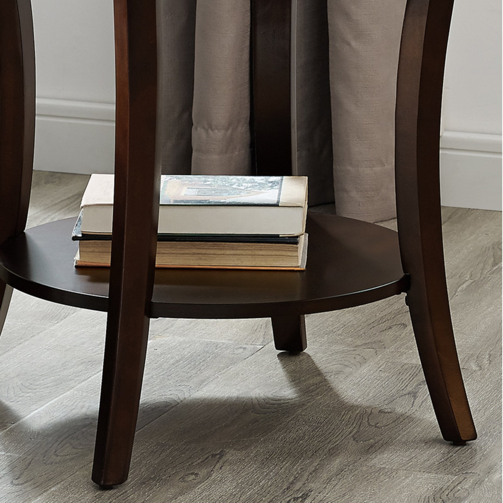 Roundhill Furniture Perth Contemporary Wood End Table in Espresso - Image 2