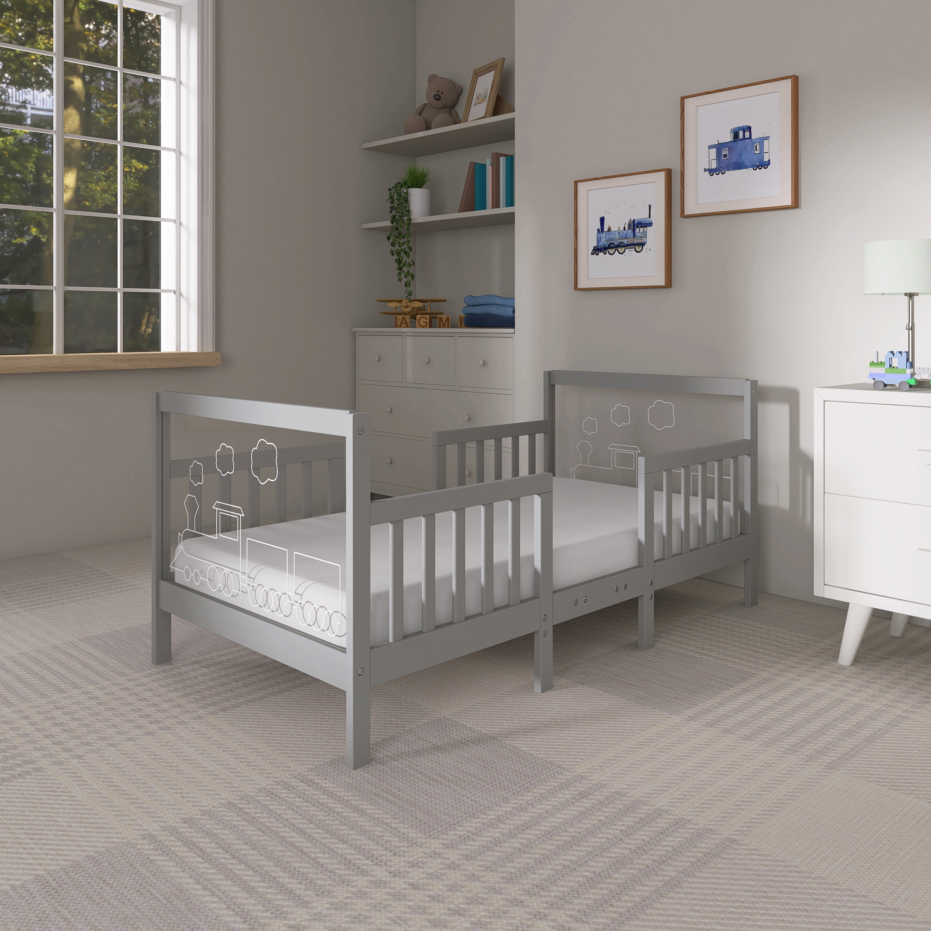 Dream On Me Polar Express Toddler Bed In Cool Grey - Image 7