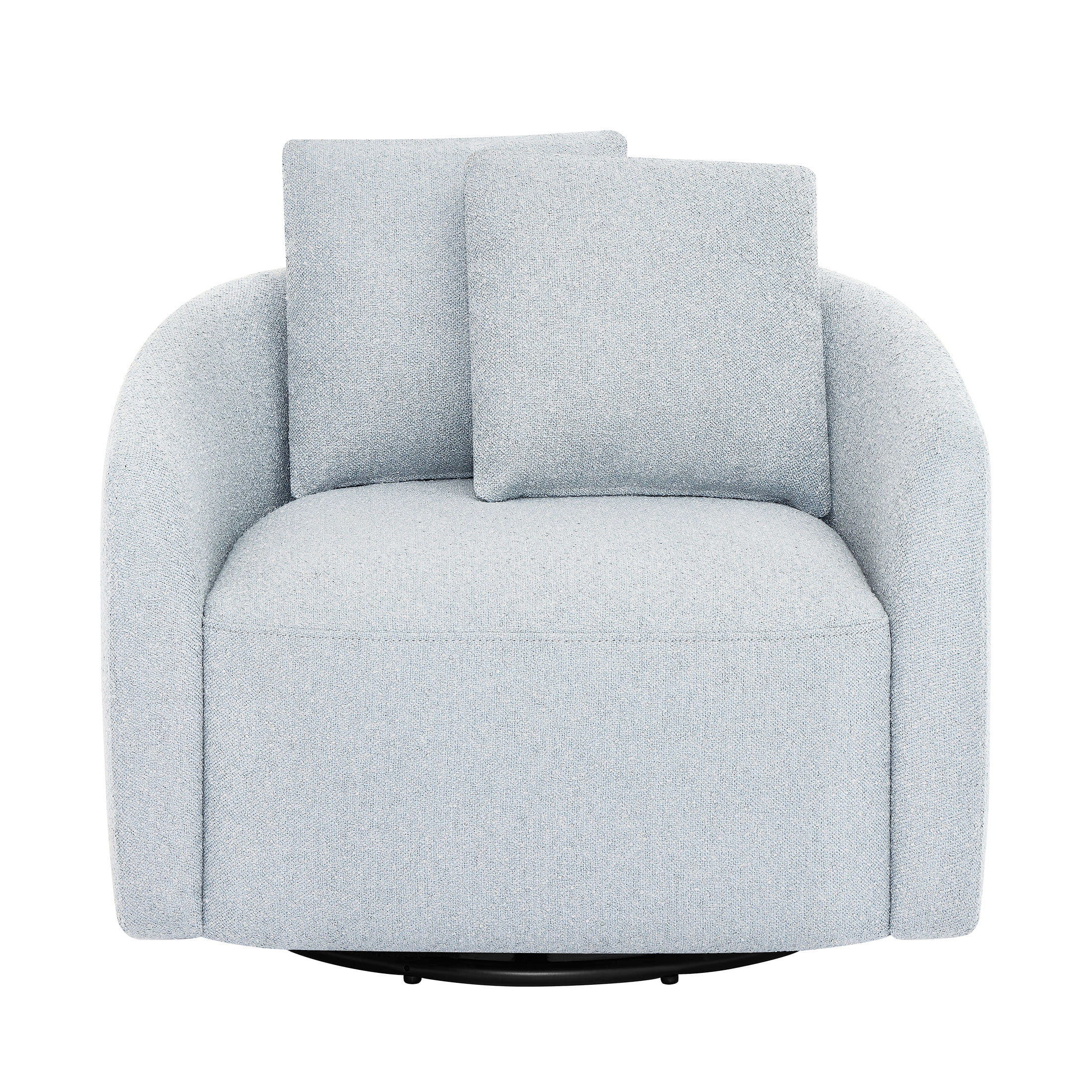 Beautiful Drew Kids Accent Chair by Drew Barrymore, Cornflower Bouclé Fabric - Image 11