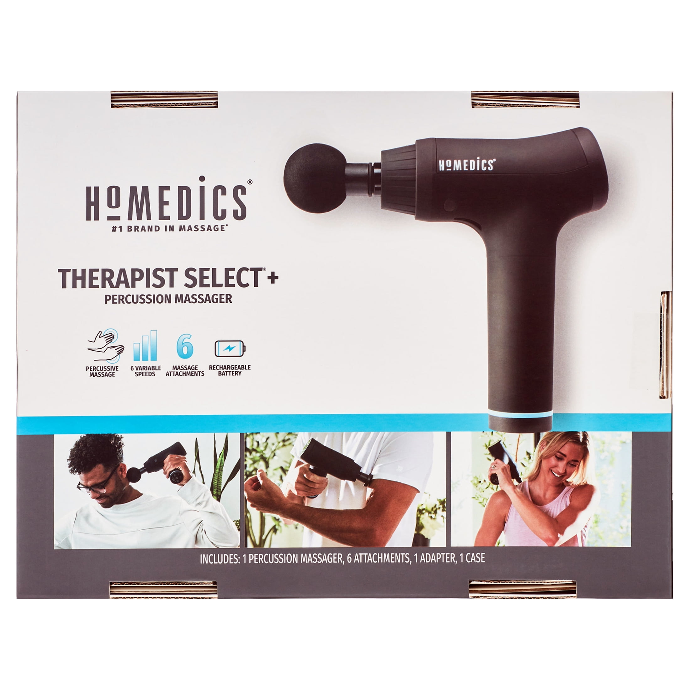 Homedics Active Fit Pro Plus Percussion Cordless Full Body Massage Gun, Black - Image 5