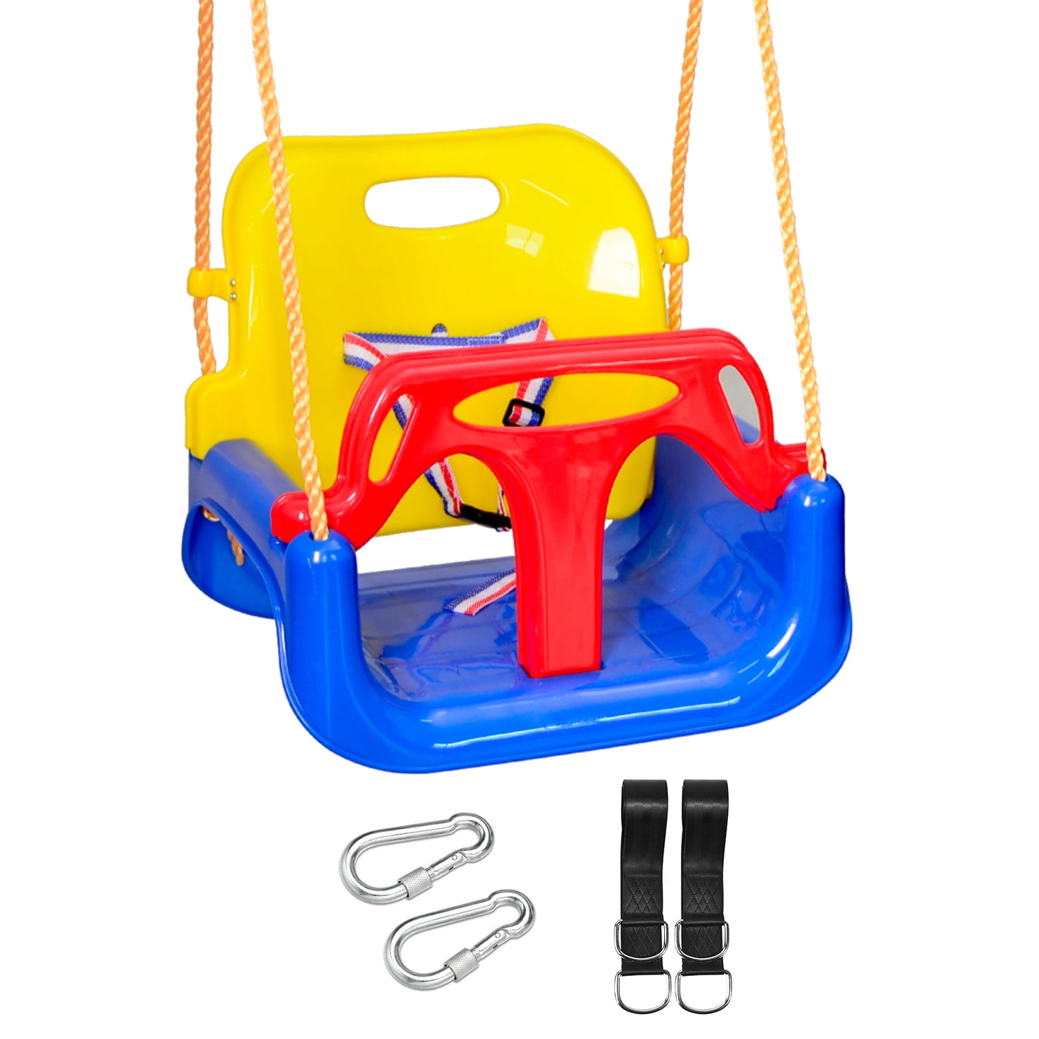 REDCAMP 3-in-1 High Back Baby Swing Seat, Toddler Swing, Indoor Outdoor, Adjustable Height, Anti-Flip, Kids Tree Swing Seat for Outside Playground - Image 5