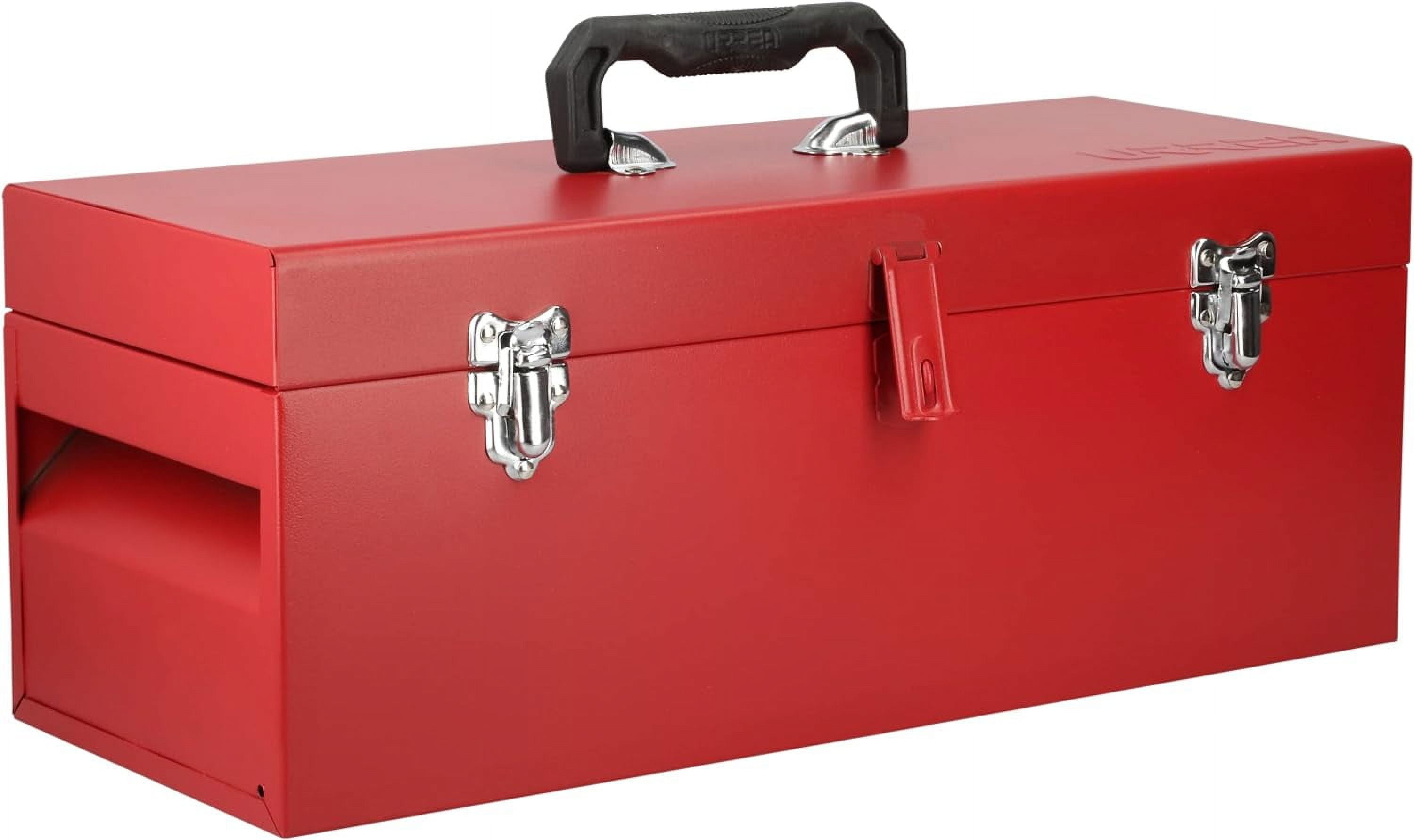 Urrea Industrial 20 In Metal Tool Box With Plastic Handle And Metallic Tray - Image 5
