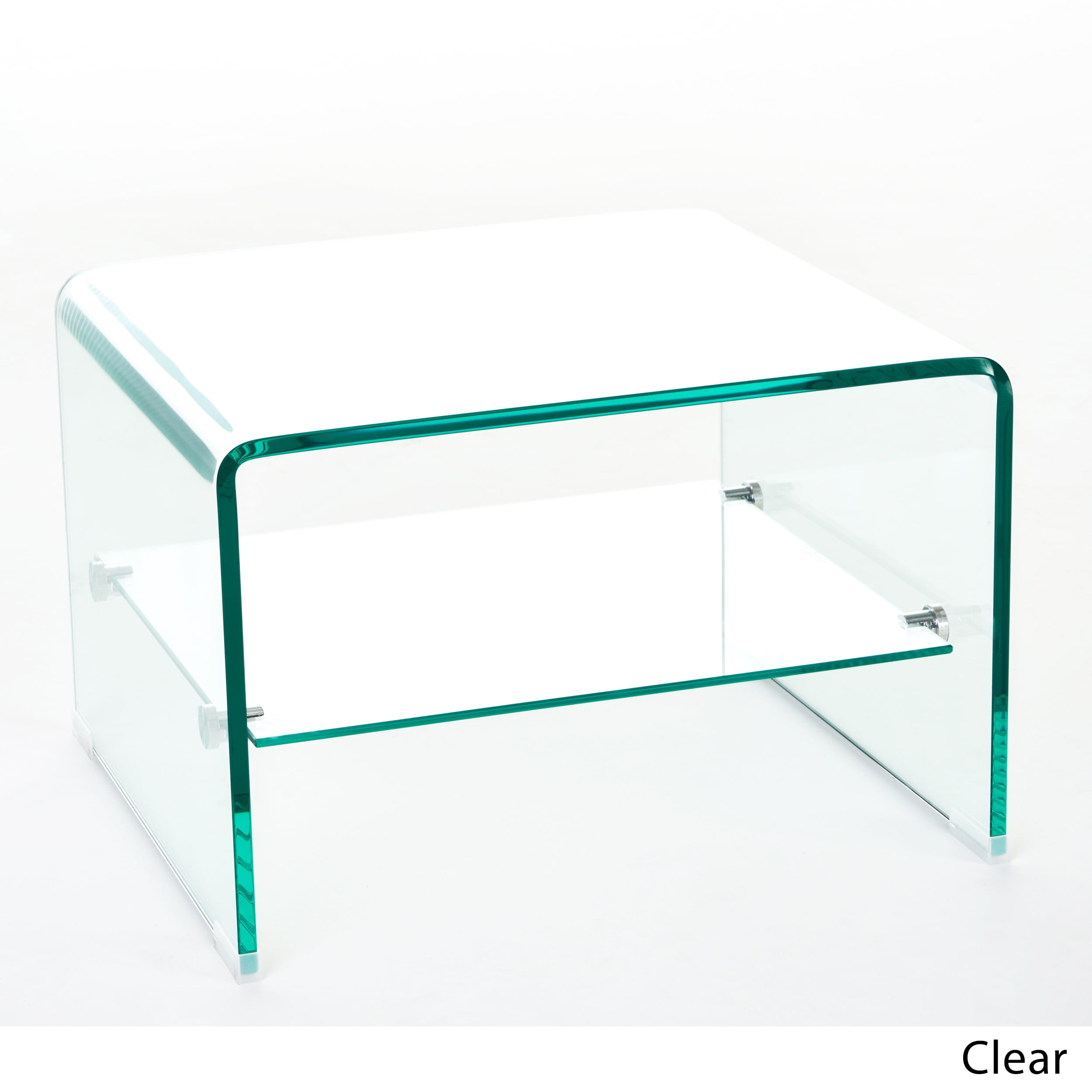 Noble House Manning 12mm Tempered Glass End Table, Clear - Image 6