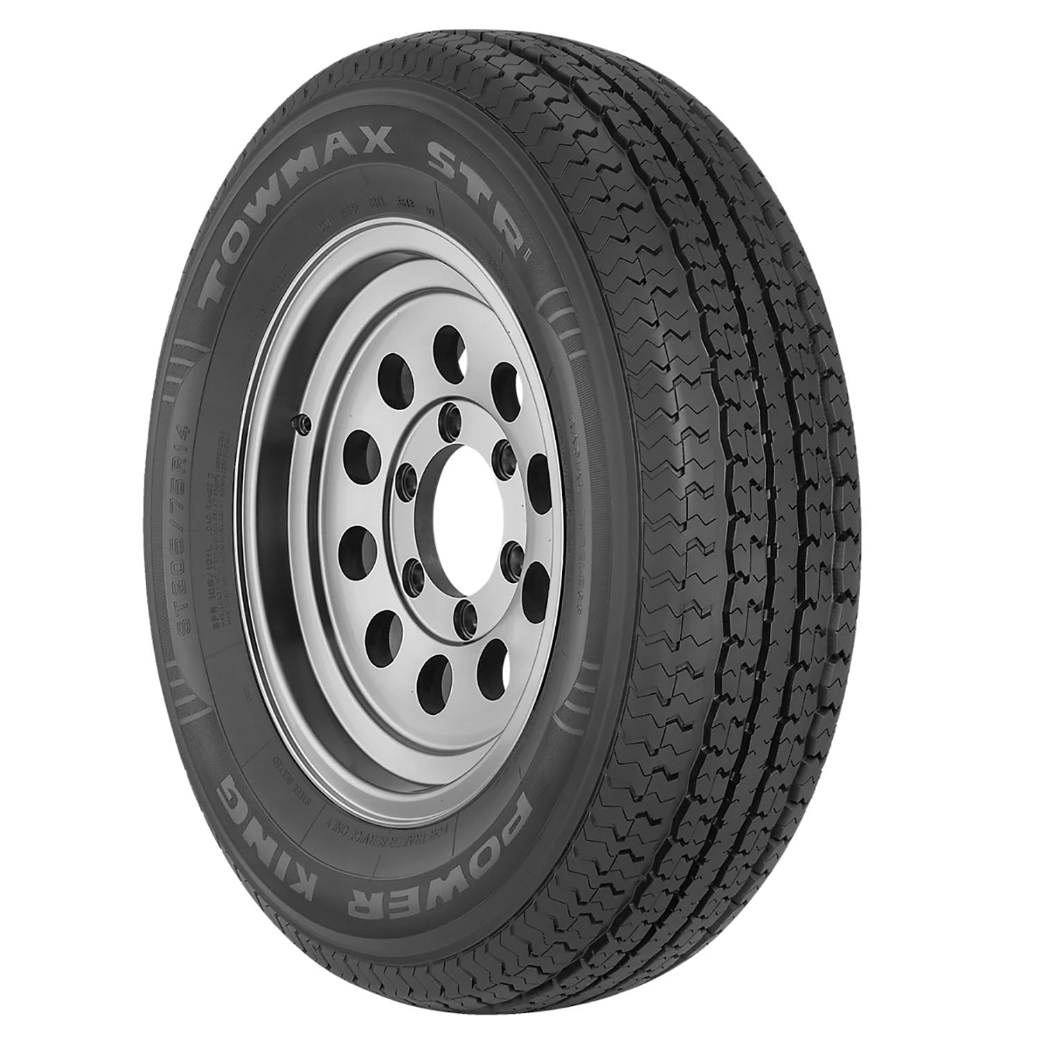 Power King Towmax STR II ST215/75R14 102/98L C Trailer Tire - Image 4
