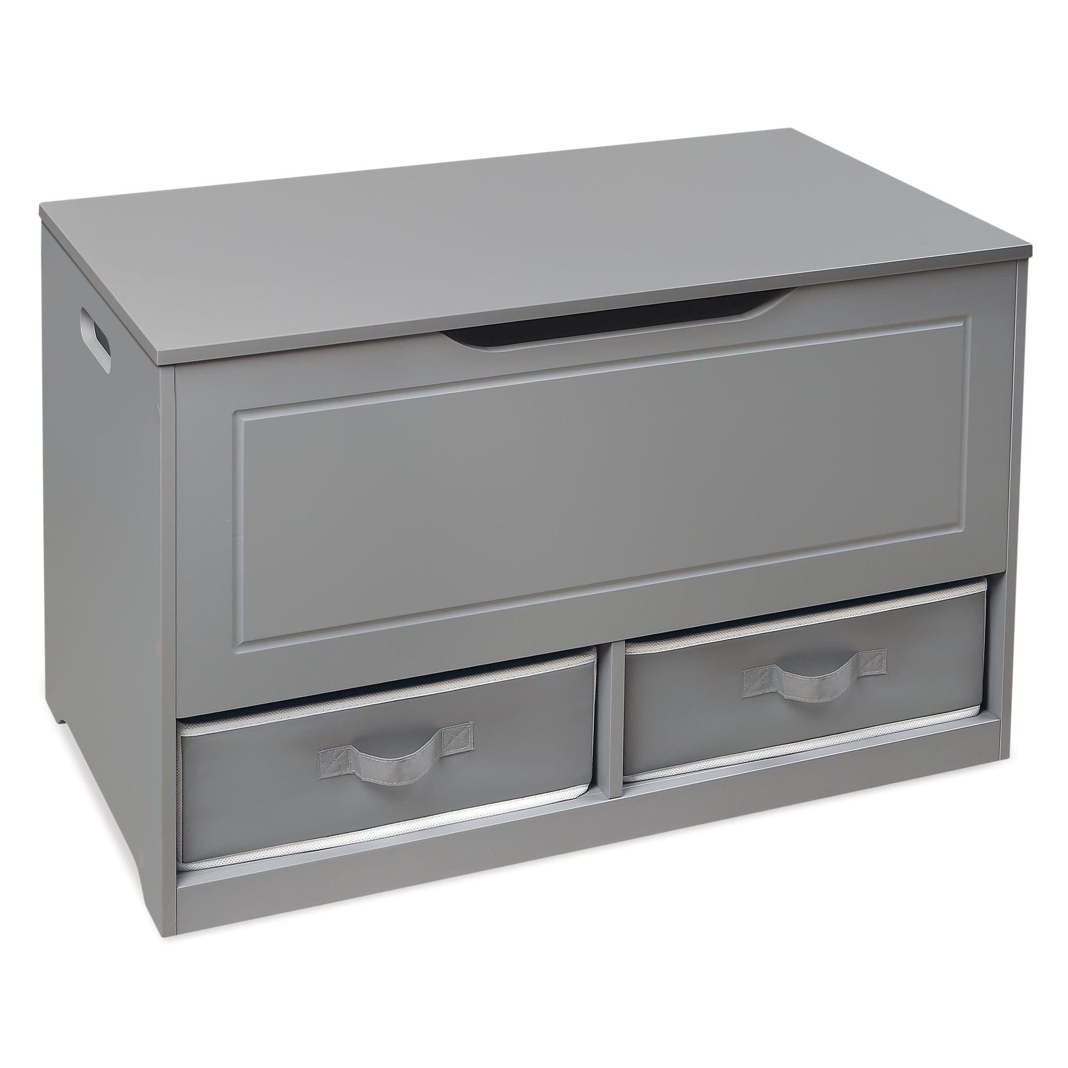 Badger Basket Children's Wooden Up & Down Toy Box and Storage Bench 3.8 Cu ft. - Gray - Image 5