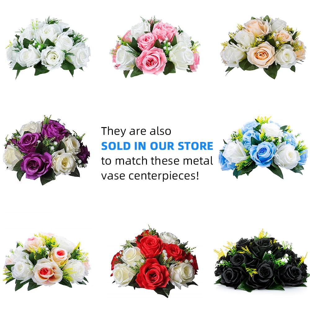 Nuptio 31" Tall flower vase for Party Wedding Centerpiece Table Decoration Trumpet Vase Set of 2 - Image 4