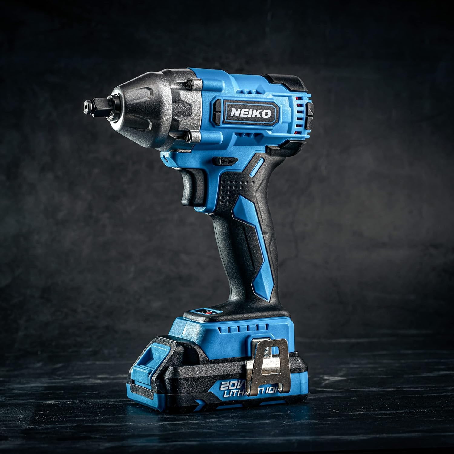 Neiko 10880A 3/8-Inch-Drive Brushless Cordless Impact Wrench, 20-Volt Compact Impact Wrench with Lithium-Ion Charging Battery, Includes Fast Charger, 3/8 Impact Gun, 3/8 Impact Wrench, Impact Driver - Image 2