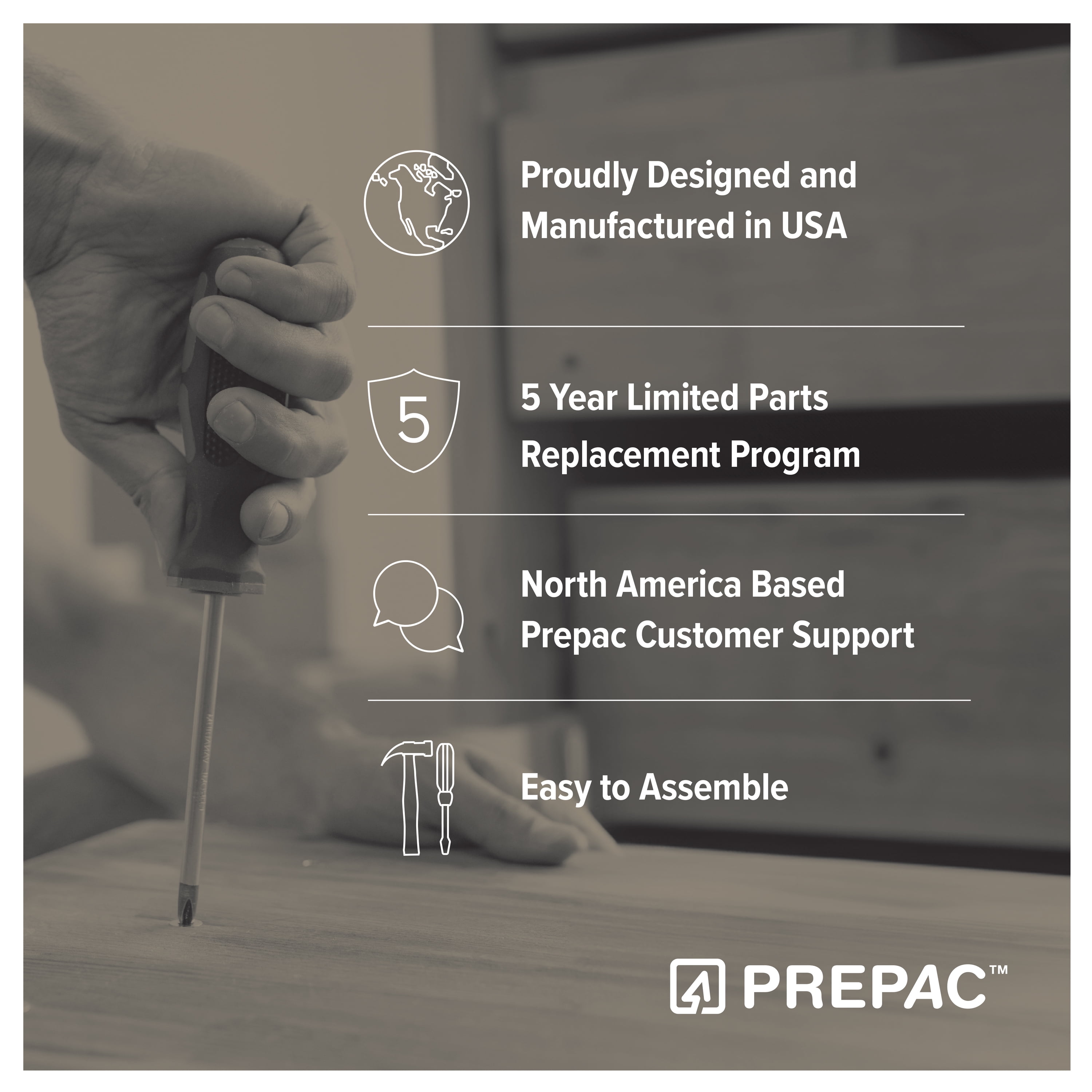 Prepac 51" Triple CD DVD Wall Media Storage Rack in Black - Image 12