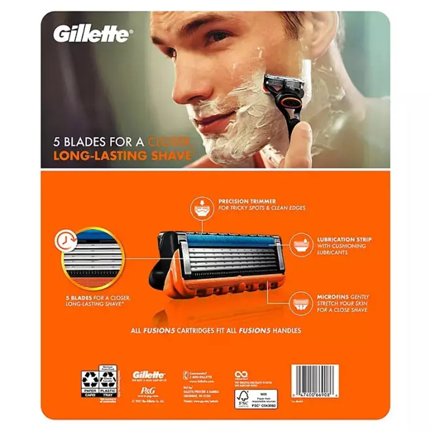 Gillette Fusion5 Men's Razor Blade Cartridges (16 Count) - Image 8