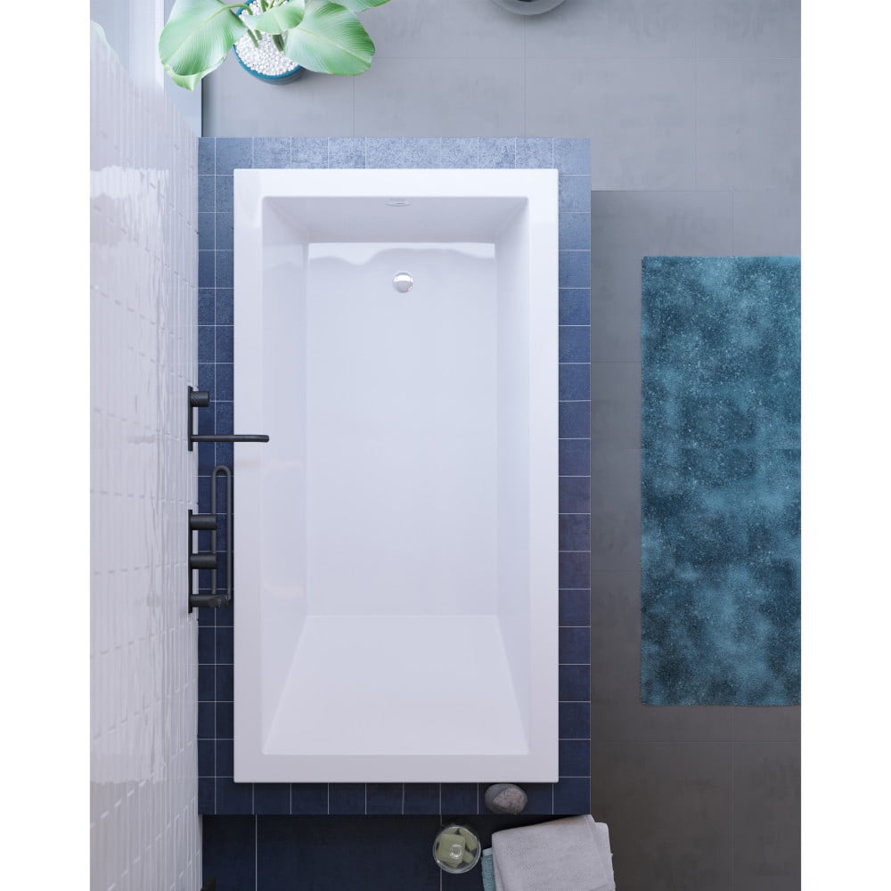 Voltaire 66" x 36" Reversible Drain Drop-In Bathtub - Image 5