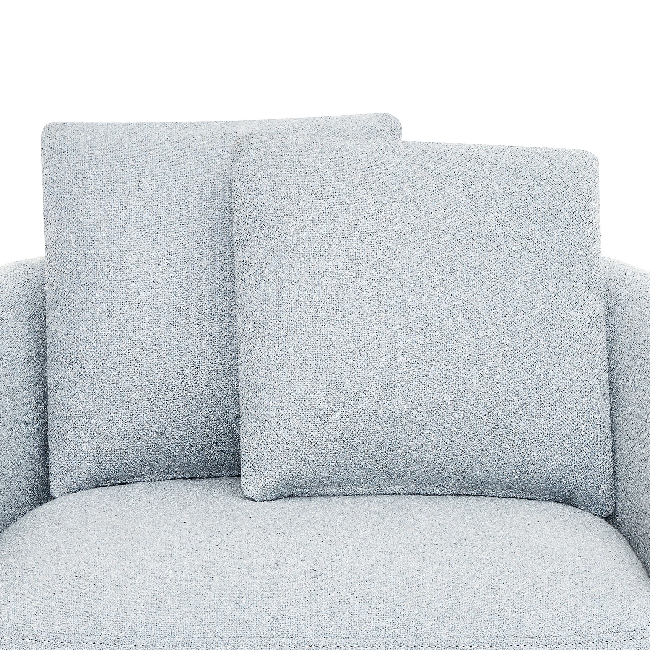 Beautiful Drew Kids Accent Chair by Drew Barrymore, Cornflower Bouclé Fabric - Image 9