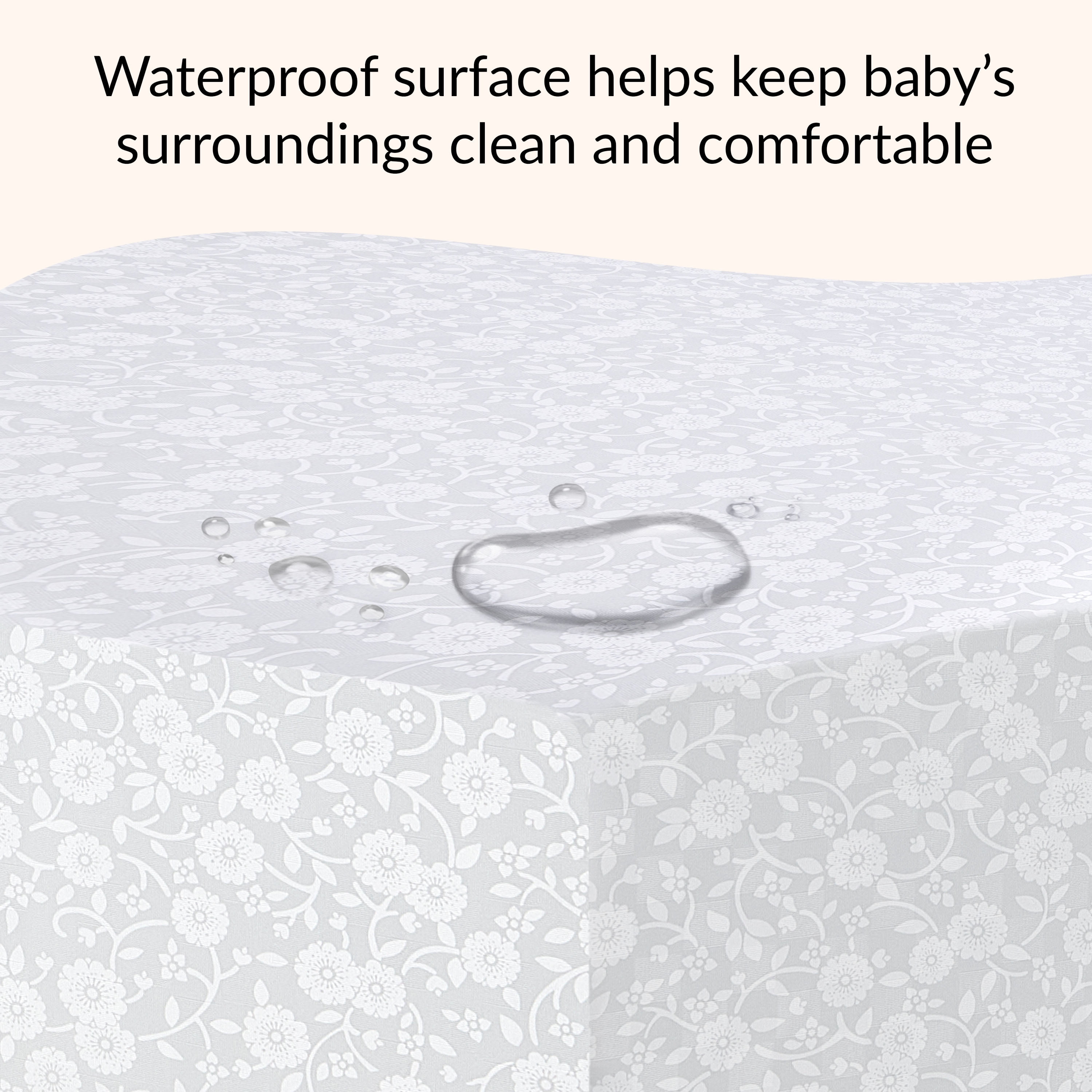 Dream on Me Orthopedic Firm Fiber Dual-Sided Crib & Toddler Mattress, Greenguard Gold Certified, 15 Years Warranty, Grey Embossed - Image 4