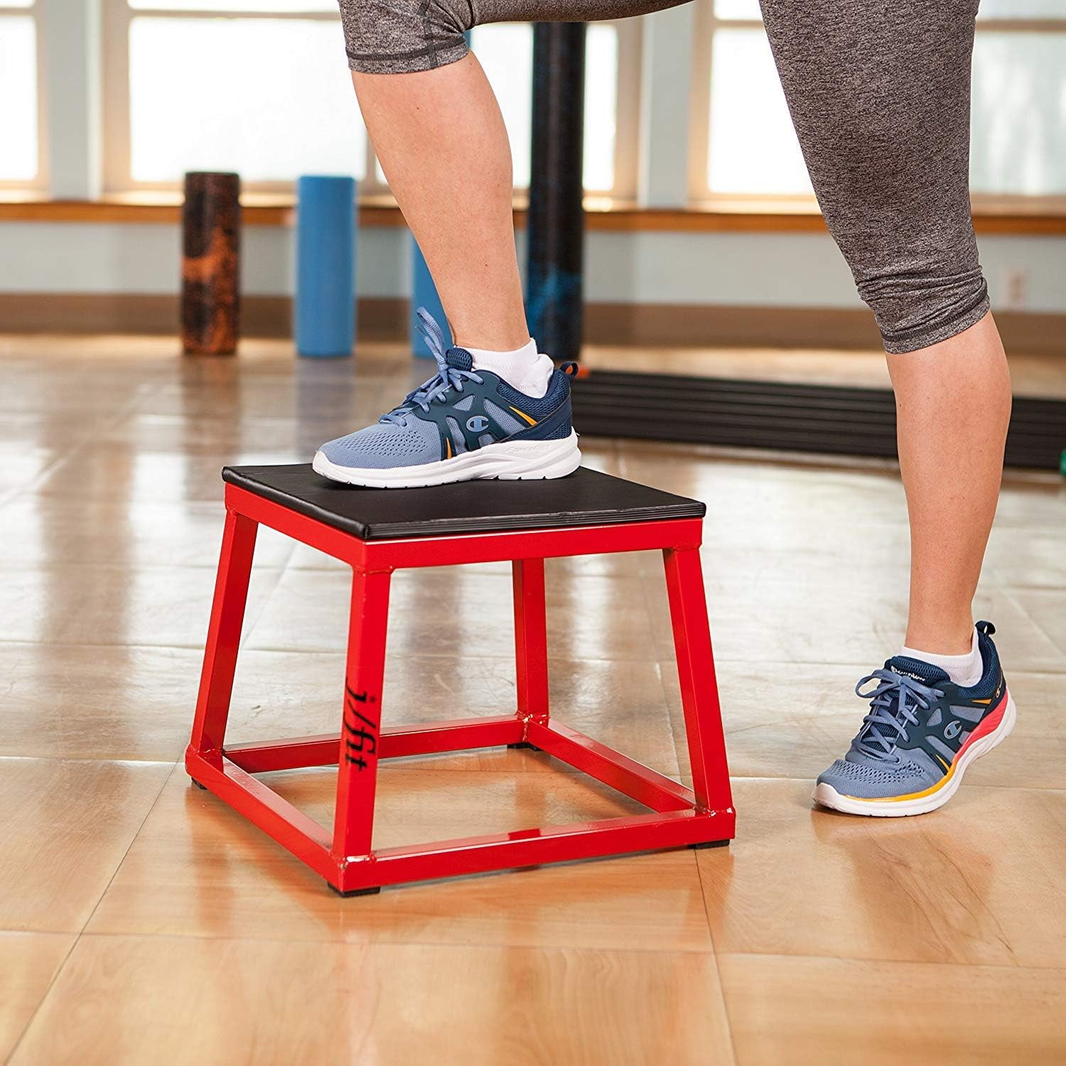 JFIT Plyometric Boxes - Made in Taiwan NO Assembly Required Single - Height Box Set and Adjustable Box Options Plyometric Platform and Jumping Agility Box for Training Conditioning Strength Training - Image 9