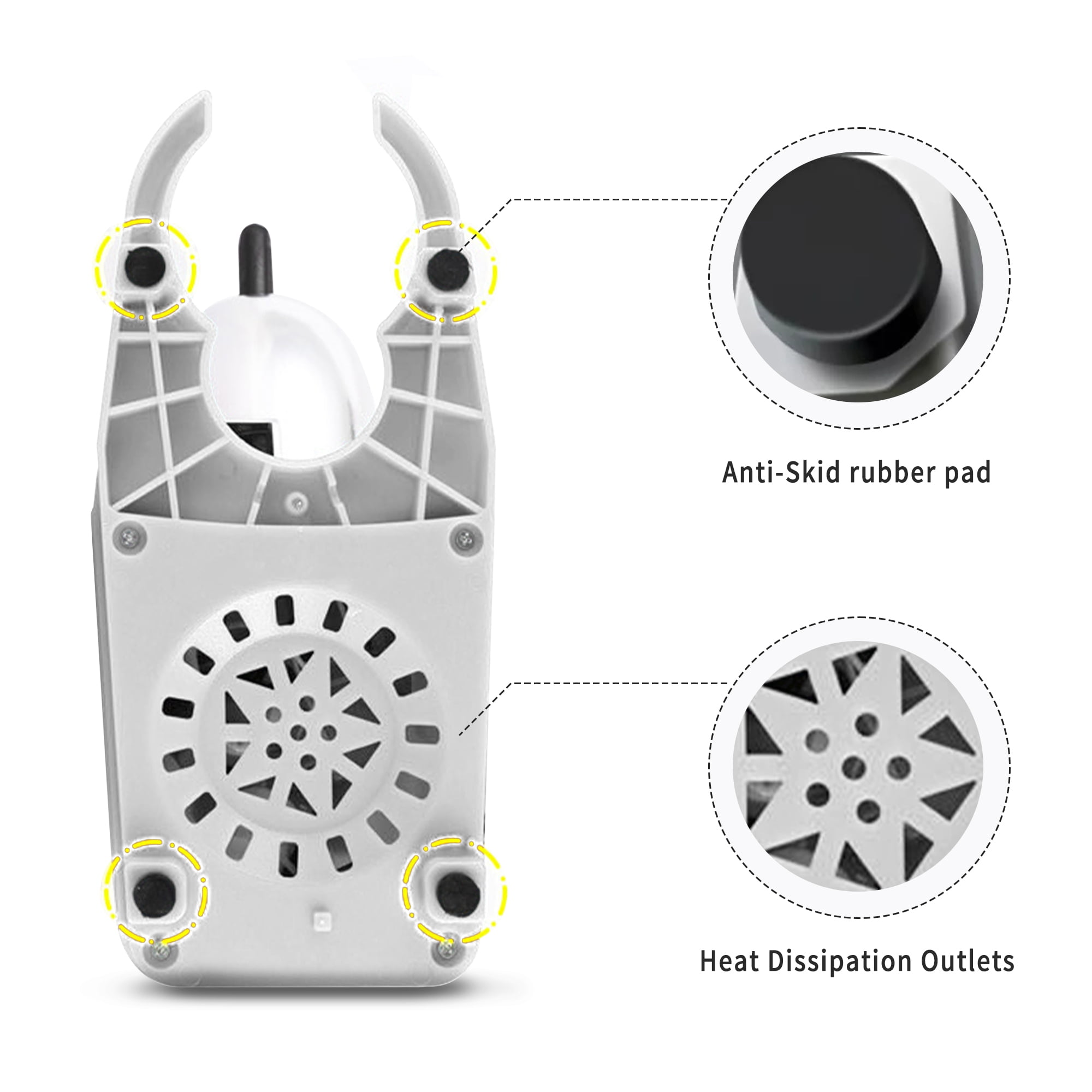Electric Ice Crusher 380W,187 lbs/Hr,Broxin Stainless Steel Dual Ice Blades,for Commercial Home Use - Image 5