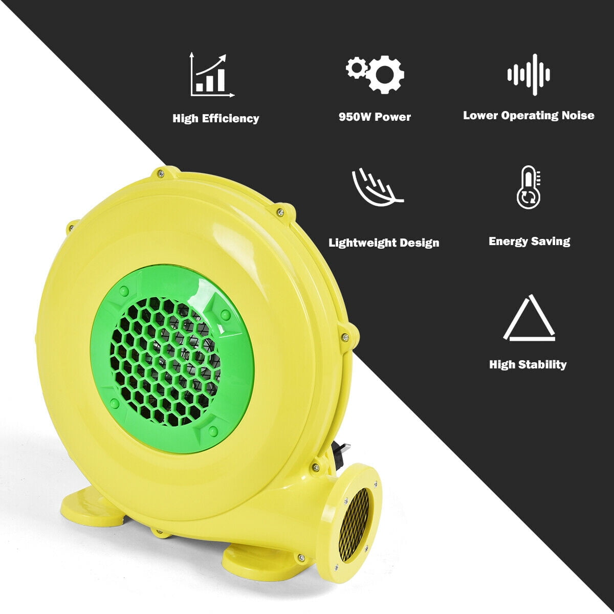 Costway Air Blower Pump Fan 480 Watt 0.6HP For Inflatable Bounce House Bouncy Castle - Image 2