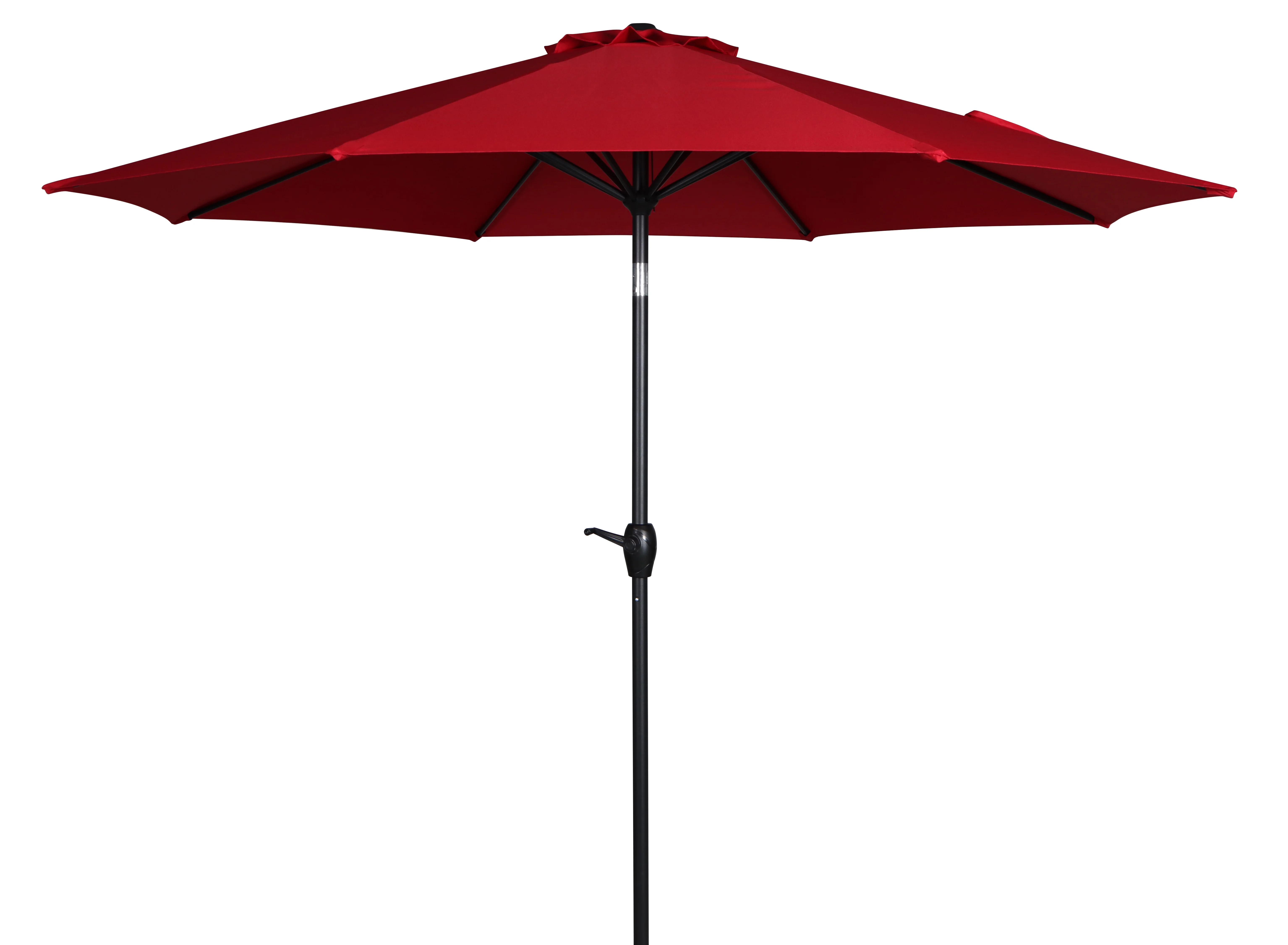 (2 pack) Mainstays 9' Red Crank Lift and 3 Position Tilt Patio Umbrella - Image 2