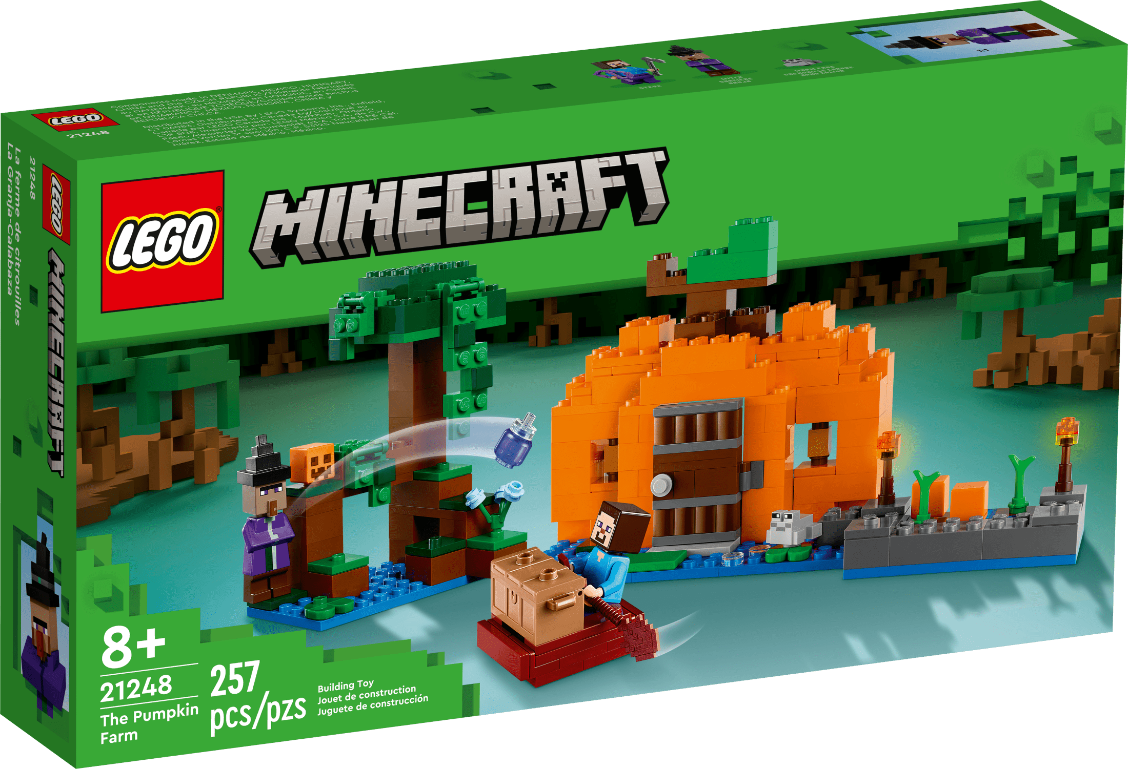 LEGO Minecraft The Pumpkin Farm Building Set, Halloween Toy for Boys, Girls, & Gamers Ages 8 and up, 21248 - Image 6