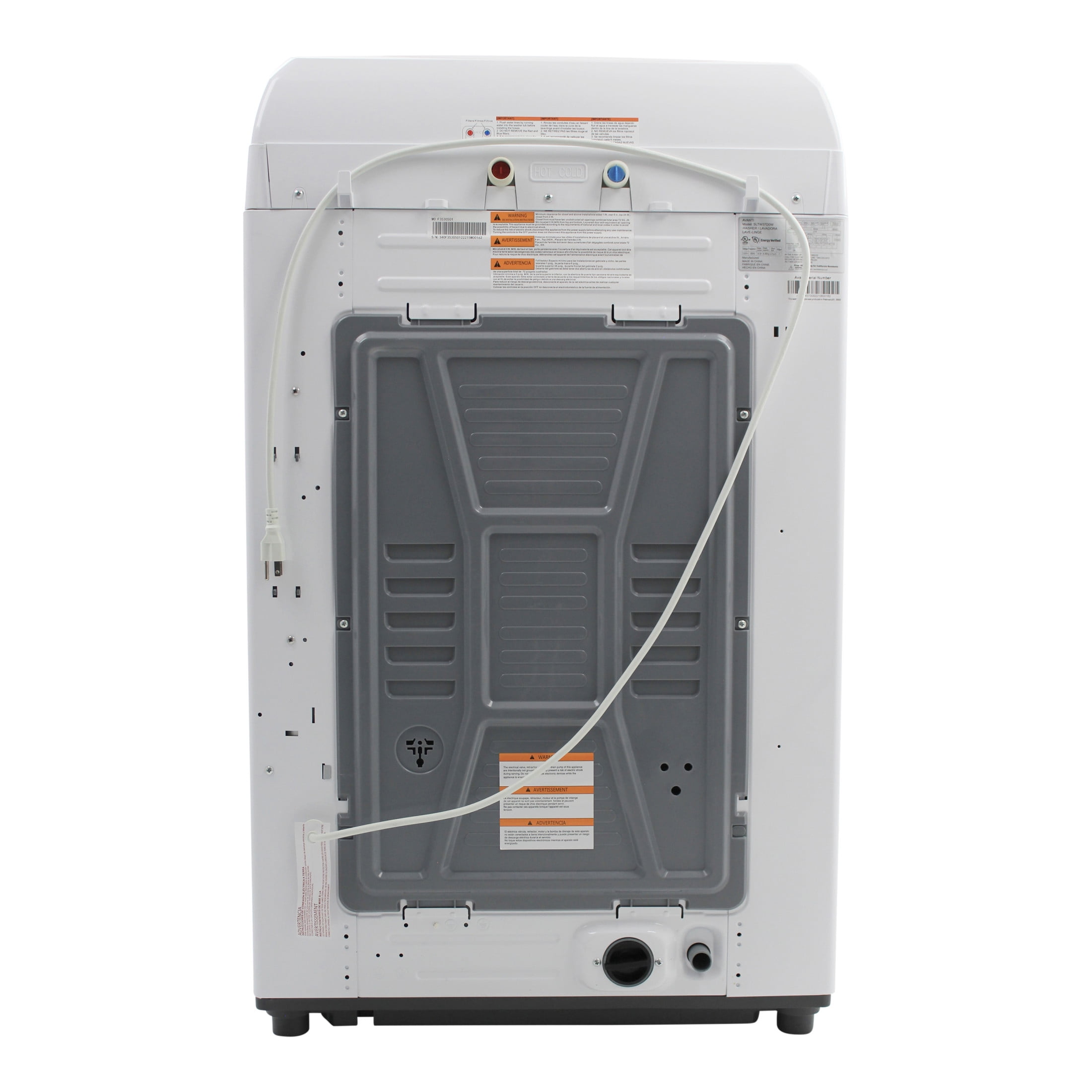 Avanti Top Load Washer, 4.1 cu. ft. Capacity, in White (SLTW41D0W) - Image 7