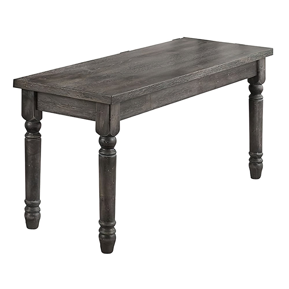 Acme DaLace Bench in Weathered Gray Finish - Image 5