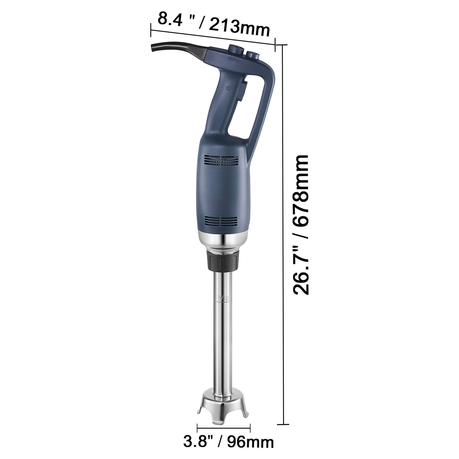 KFFKFF Professional Handheld Blender, 350W Robust Motor, 12-inch Adjustable Speed, Stainless Steel Blade, Versatile Stick Mixer for Soups, Sauces, and Creams - Image 6