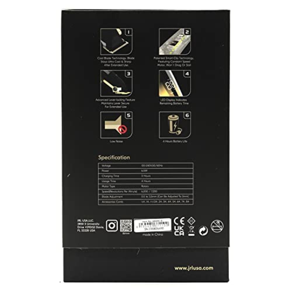 JRL Professional Fresh Fade 2020C Gold Clipper - Image 2