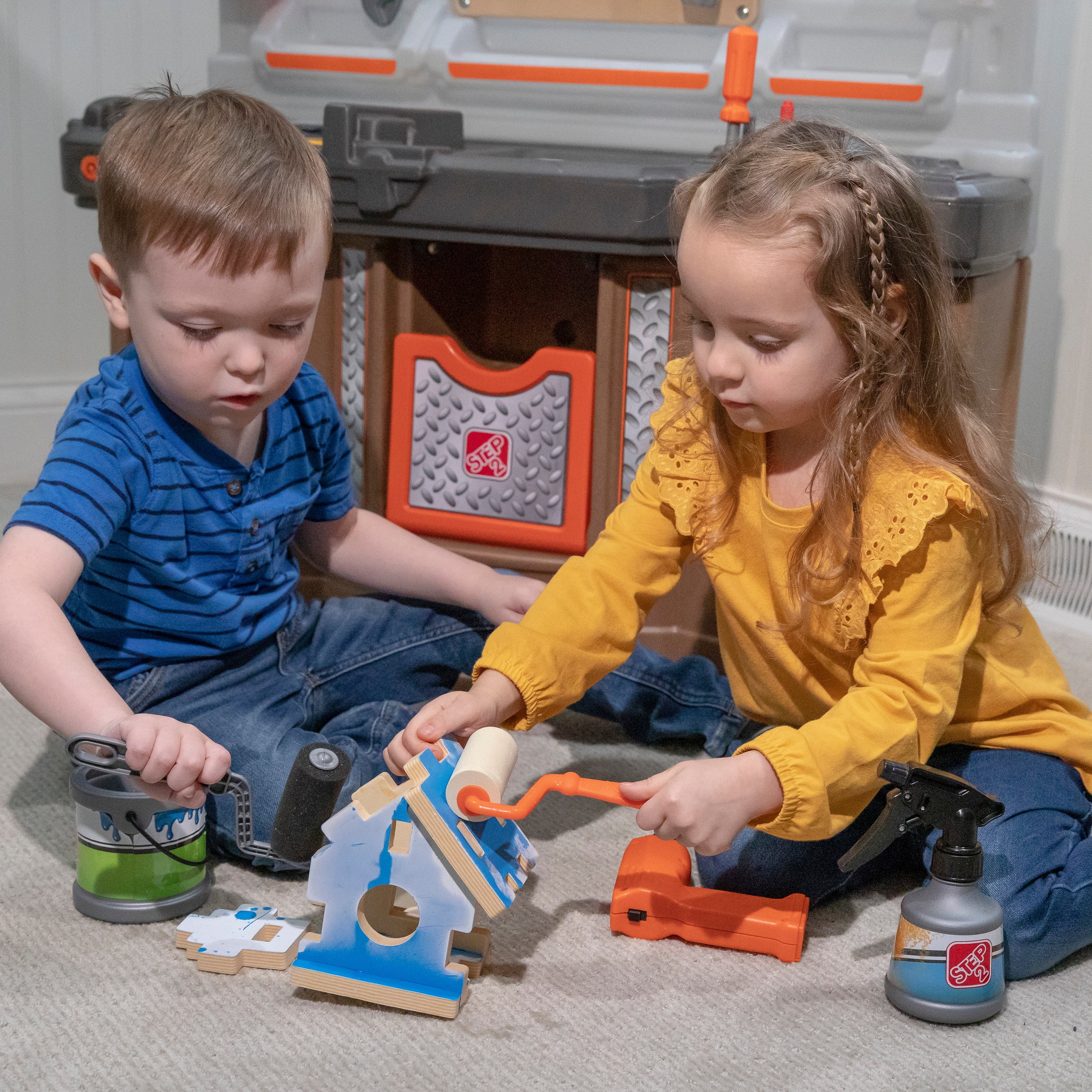 Step2 Big Builders Pro Workshop Multicolor Tool Bench, 27.50" x 34", 19 lb - Image 47