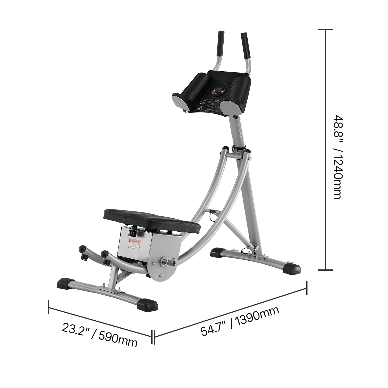 KFFKFF Core Exercise Device, Home Gym Abdominal Gear, Women's Core & Abdominal Training Equipment, 300 lbs Load Limit Strength Conditioning Ab Cruncher, Adjustable Collapsible Workout Tool - Image 4