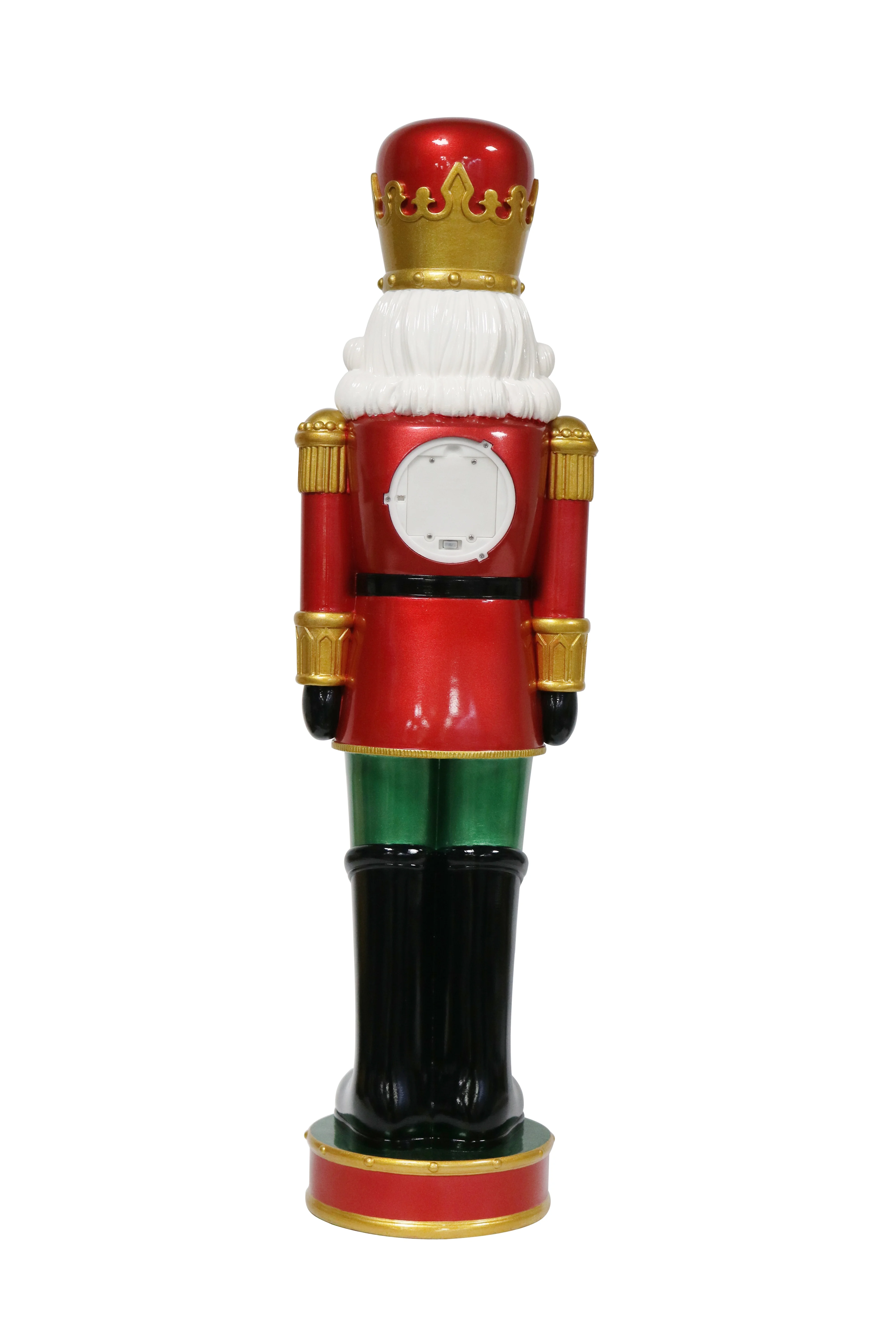32 in Christmas Nutcracker with LED Lights up in Metallic Color, by Holiday Time - Image 3