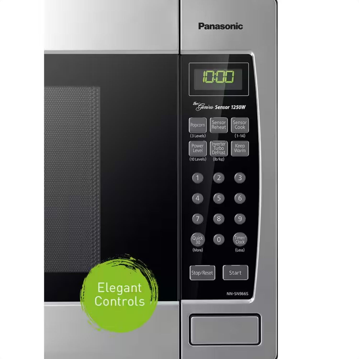 Panasonic 2.2-cu. ft. 1250W Countertop Microwave with Inverter Technology, Stainless Steel NN-SN95HS - Image 4