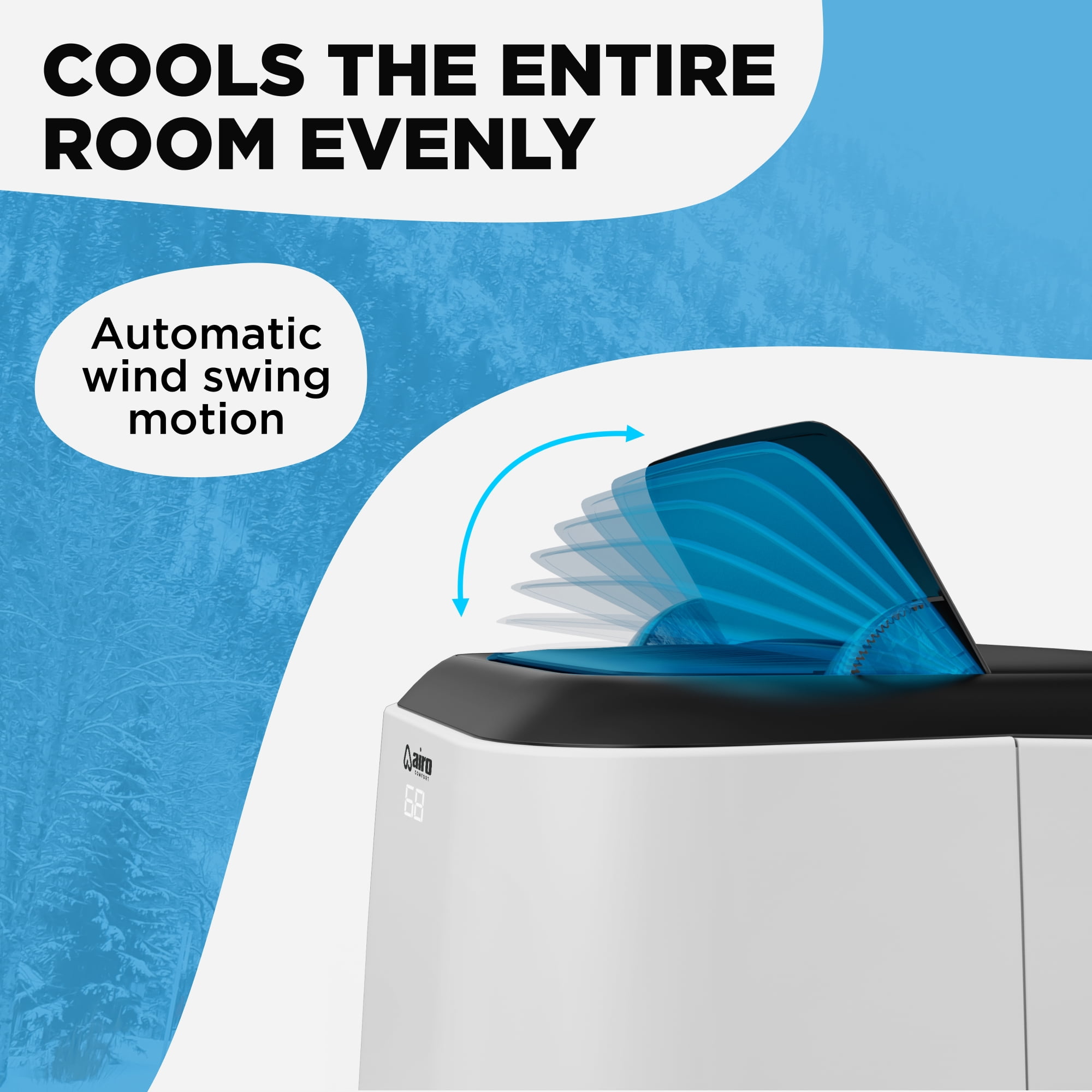 Airo Portable Air Conditioner 8000 BTU (5000 BTU DOE), Standing AC Unit with DIY Window Kit - Image 9